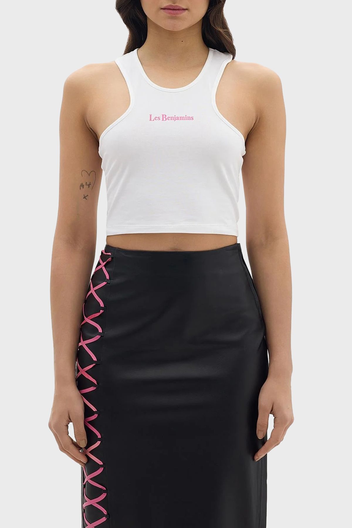 LES BENJAMINS Pamuklu Cropped Fit Top TOP