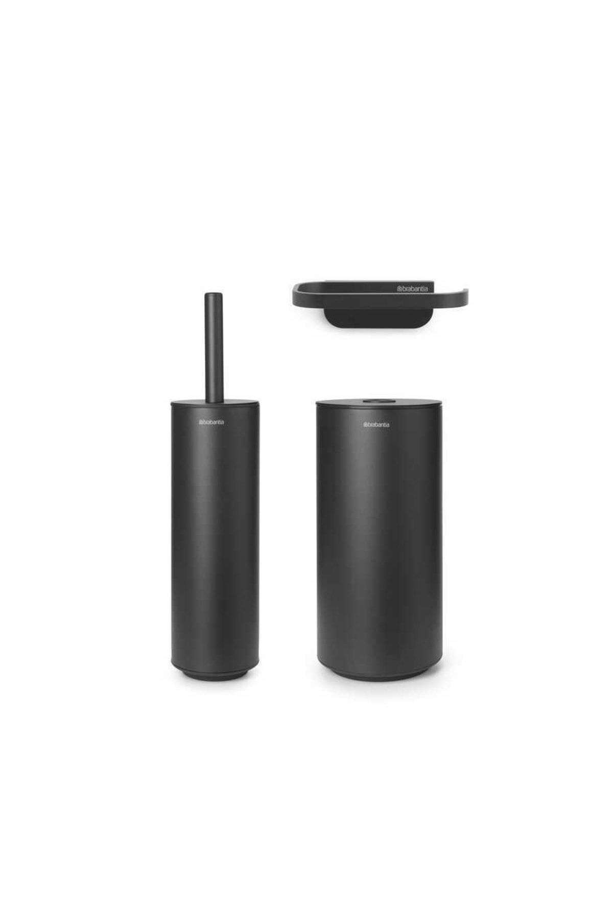 Brabantia Tantitoni Mındset Koyu Gri 3 Parça Tuvalet Aksesuarı Seti