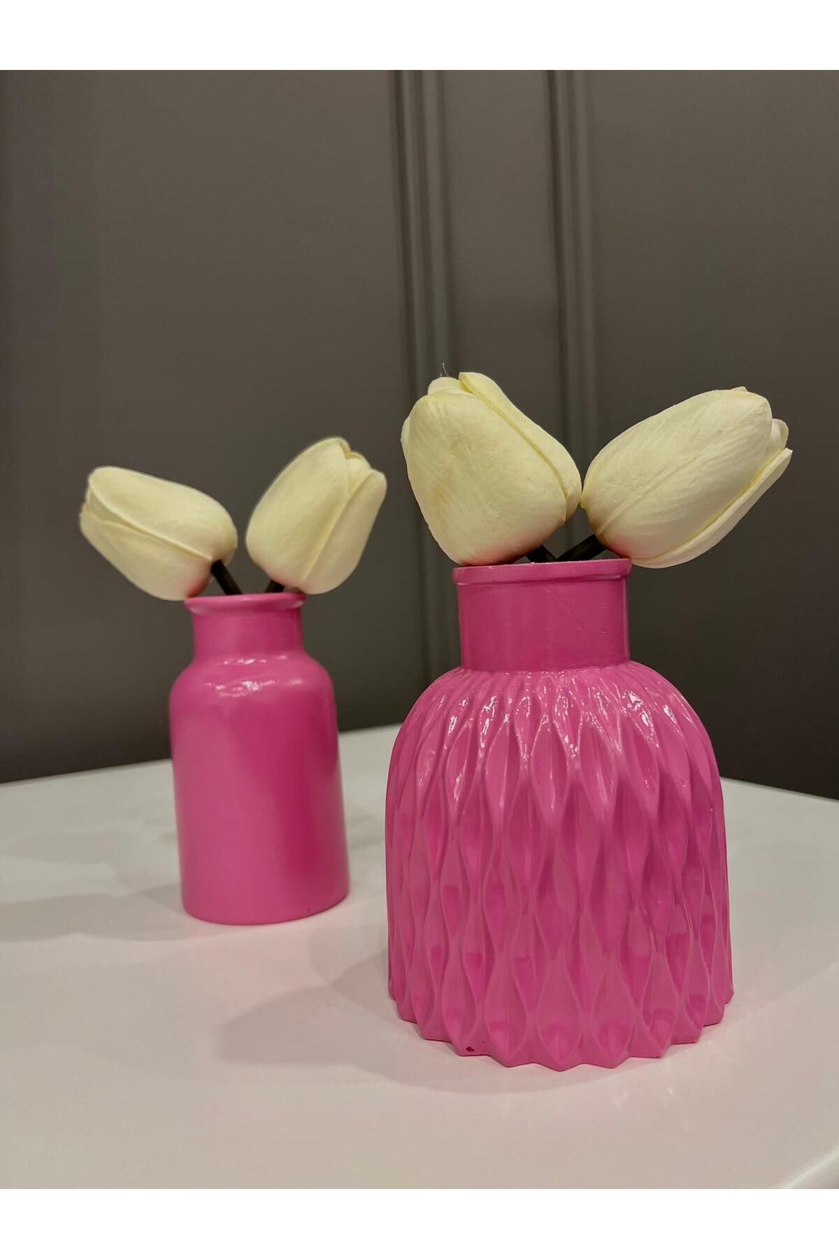 ATÖLYE MELİSA Minimal Vazo Set 3'lü Bohem Biblo Dekoratif Vazo Seti Hediyelik Pinterest Set