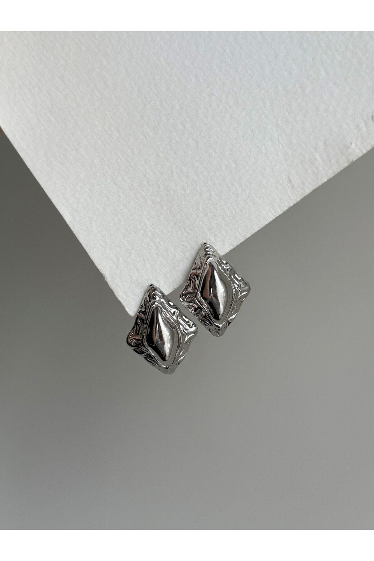 Owentis Çelik Silver Vintage Model Lowndes Küpe -kararma yapmaz-