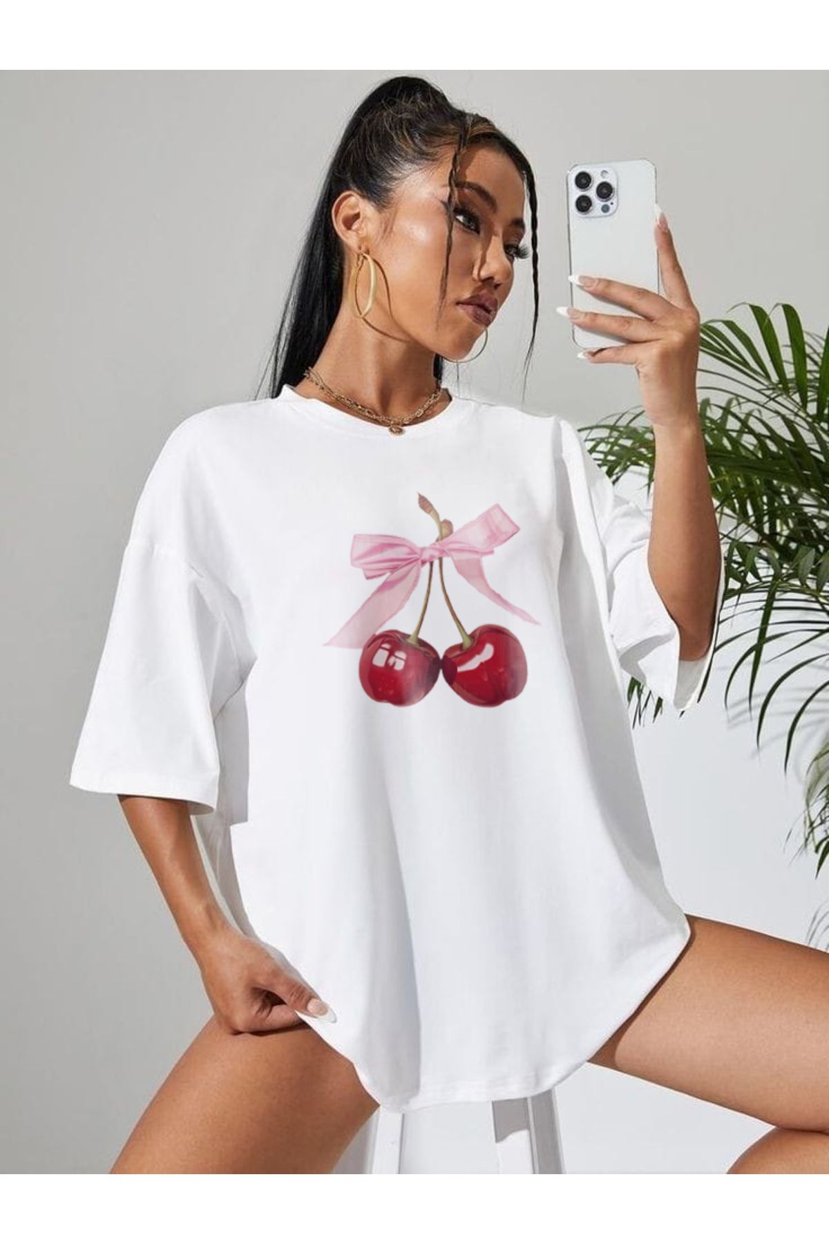 TekTarzz Unisex Kurdele Baskılı Tasarım Tshirt
