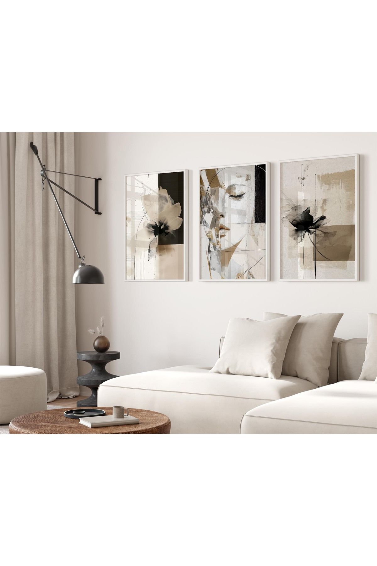 TekTablo Çerçeveli 3 Parça Tablo, Tablo Modelleri, Salon Tabloları
