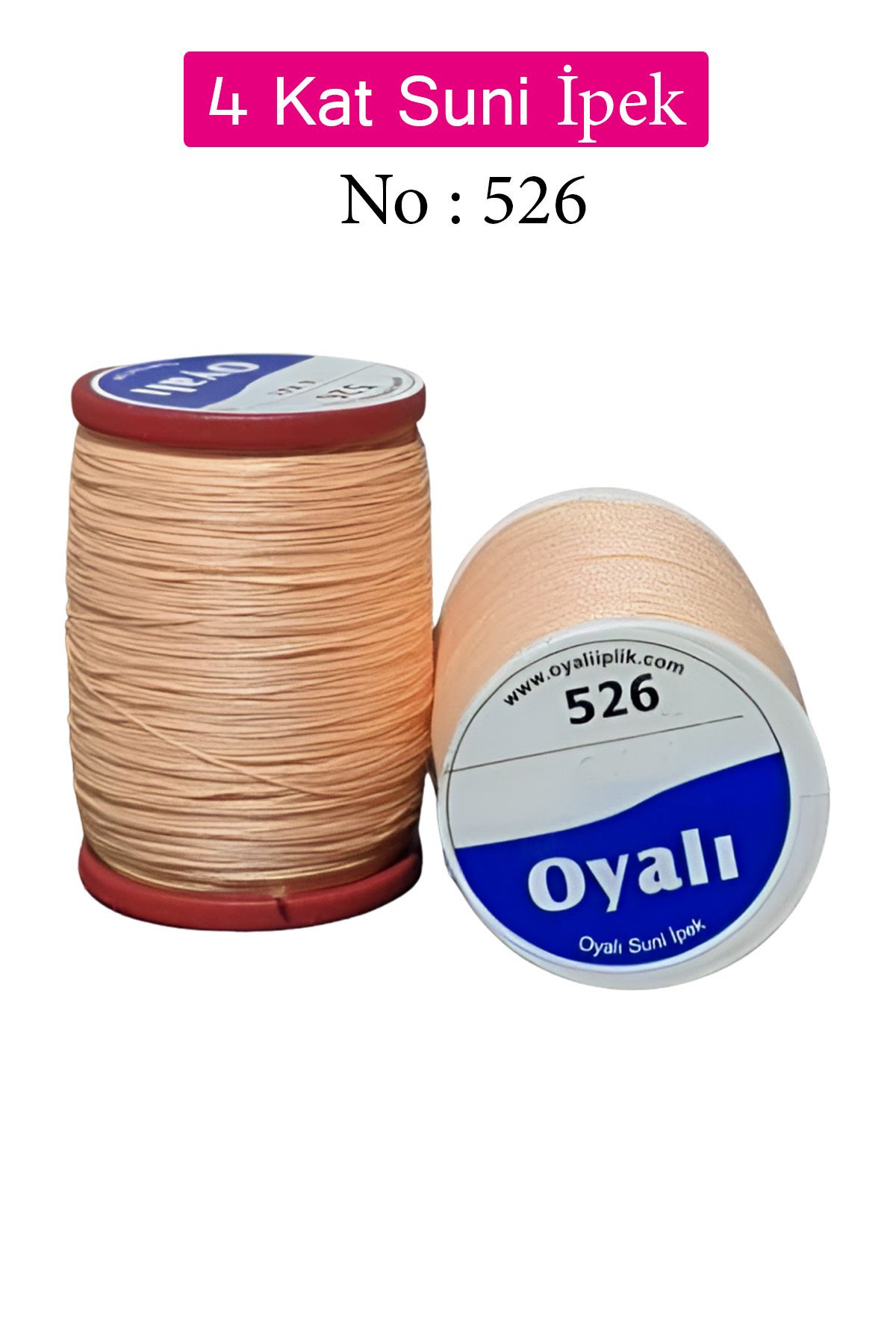 Royaleks Oyalı 4 Kat Suni İpek İplik İğne Oyası Boncuk İpi Tığ Oyası No:526