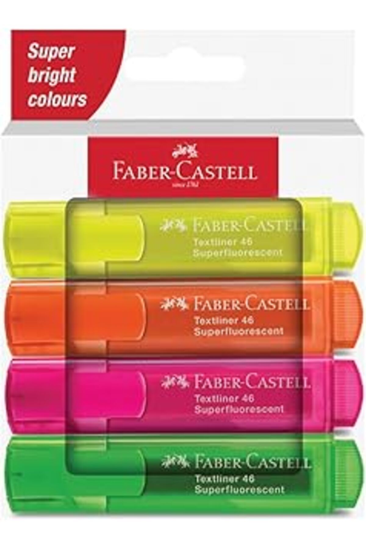 NZM TİCARET Faber-Castell Fc Fosforlu K 46, Şeffaf 4X 2024