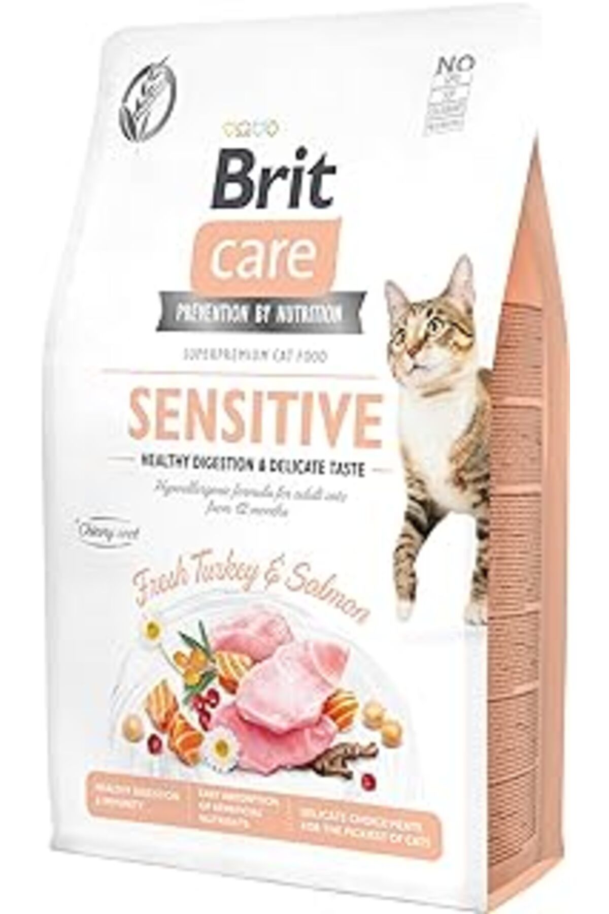 karadağsb Brit Care Sensitive Healthy Digestion & Delicate Taste, Yetişkin Hassas Kediler İçin, Tahılsız, Hip
