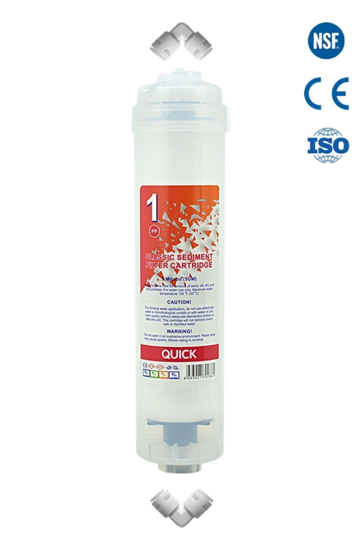 Filter Store Kapalı Kasa Su Arıtma Cihazı Uyumlu Inline 1 Numara Şeffaf Sediment Filtre