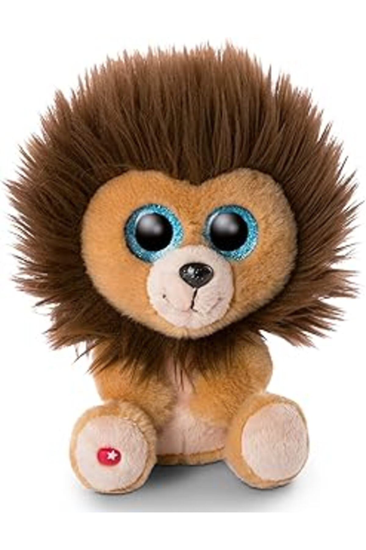 karadağsb Nici 46946 Original - Glubschis Cliff 15 Cm - Büyük Gözlü Yumuşak Oyuncak Aslan - Parıltılı Gözlü P