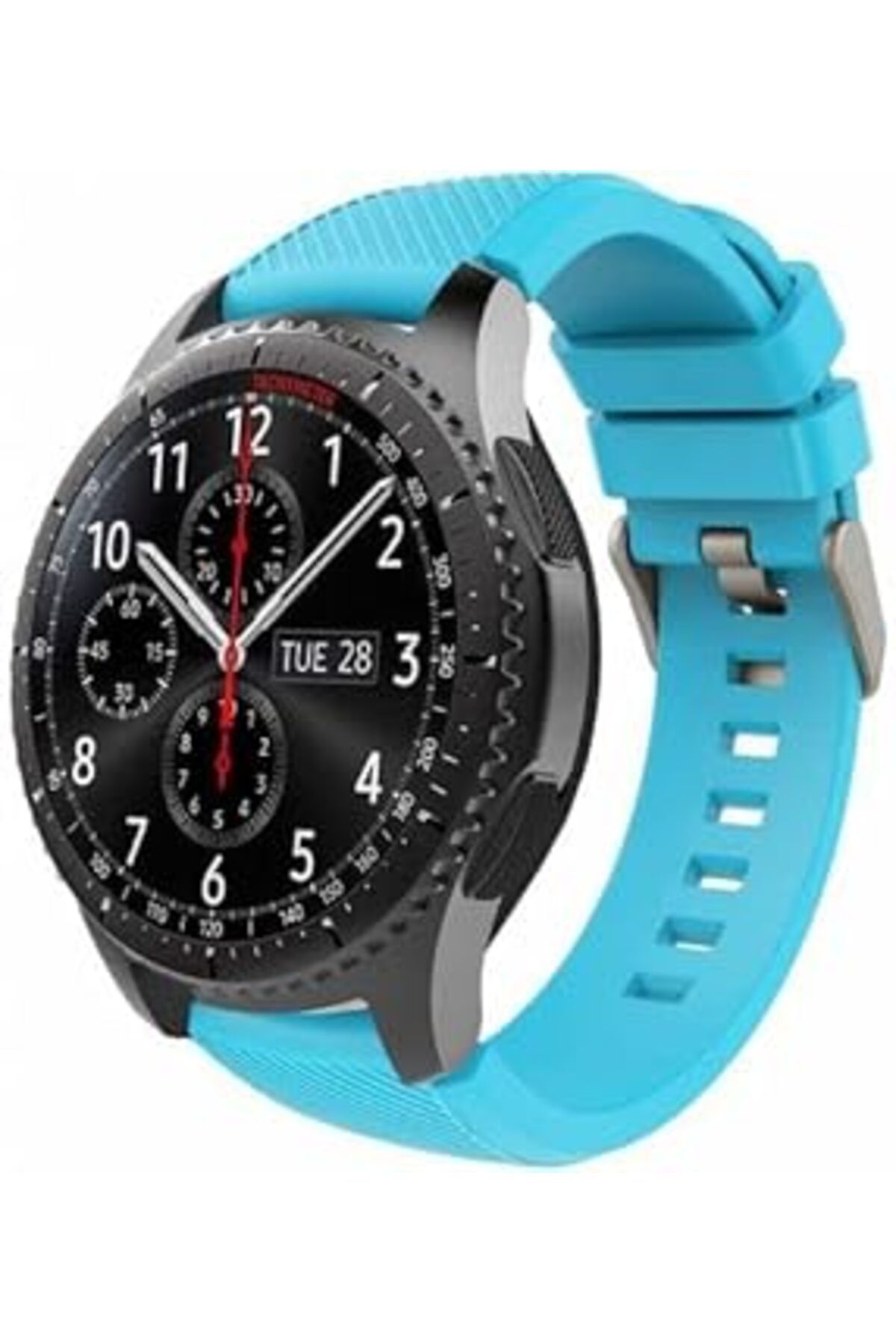 Mu Art Ahşap Kordon Kayış Silikon Tırtıklı Turkuaz Watch Gt2 Pro Gt 2E Gt 42M Gt 46M Gt2 46M Watch 2 Honor Watch