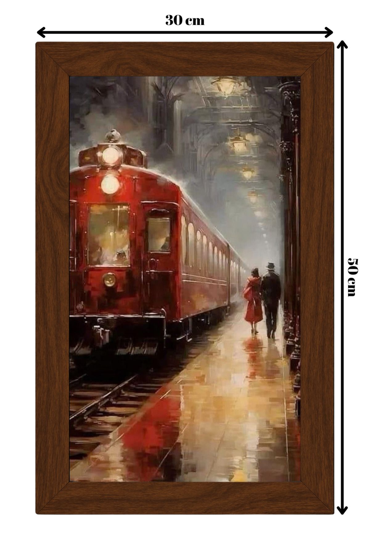 ColorCraft SERAMİK ÜZERİNE AHŞAP ÇERÇEVELİ 30x50cm TABLO NO:100