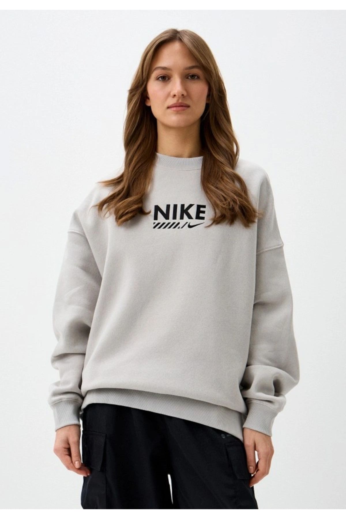 Nike Sportswear Gel Oversized Fleece Crew-Neck Kadın Sweatshirt NDD SPORT