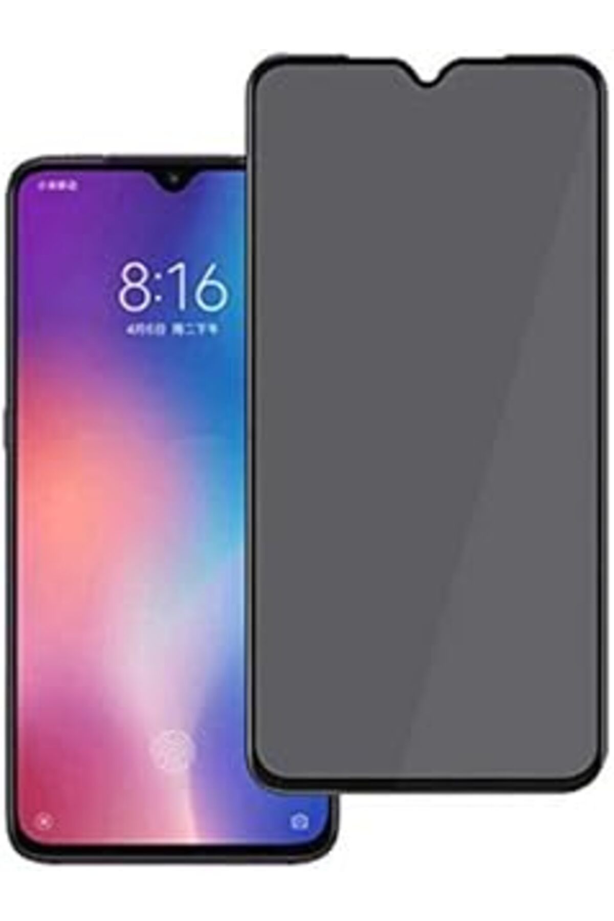 Pİ GLOBAL Rotaks Case (Rtksnm2025) Ekran Koruyucu Hayalet Gizlilik Filtreli Tam Kaplar Oppo Reno 5 Ile Uyumlu