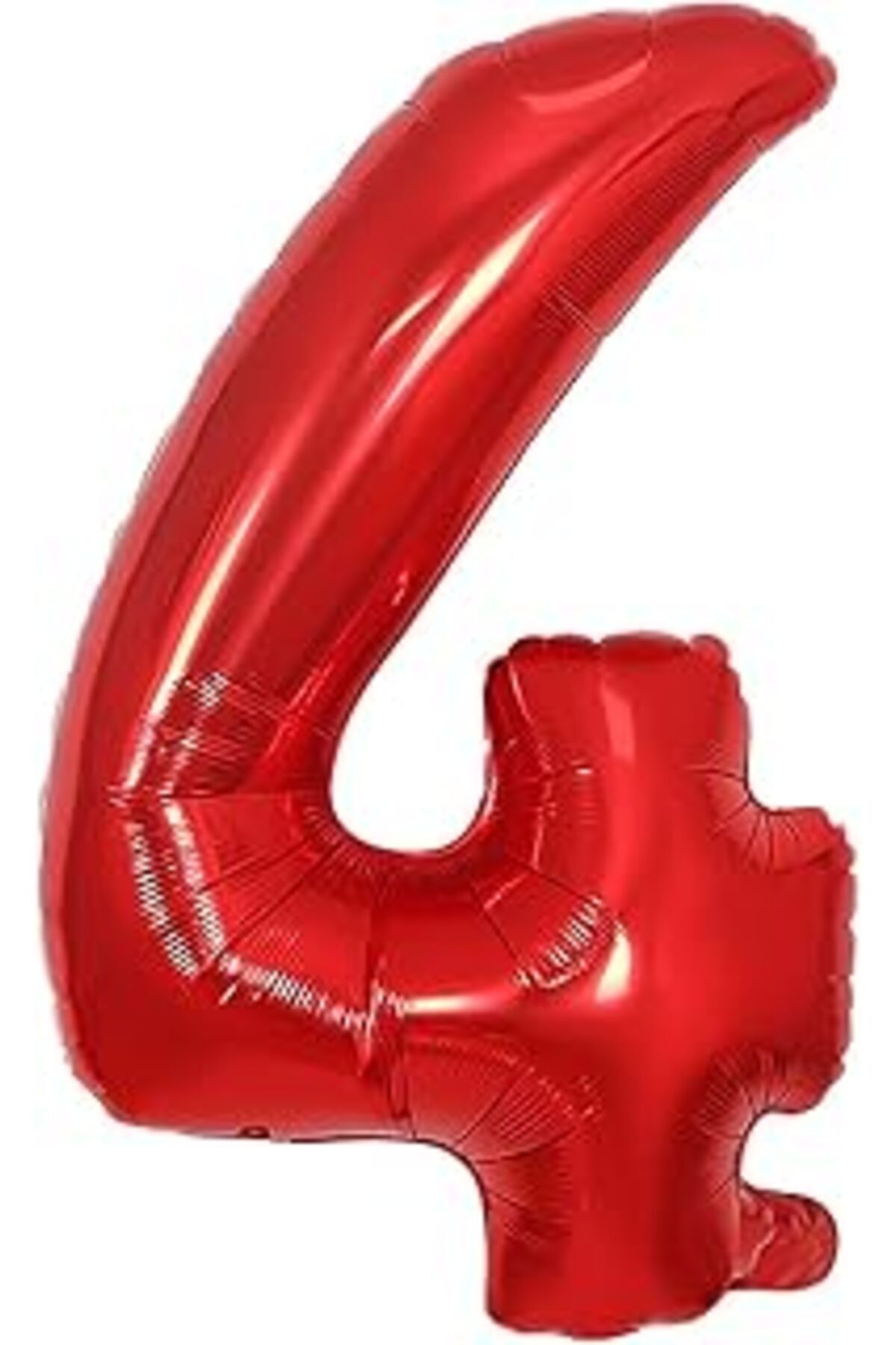 karadağsb Folyo Balon Kırmızı 4 Rakamı 40 İnç 100 Cm