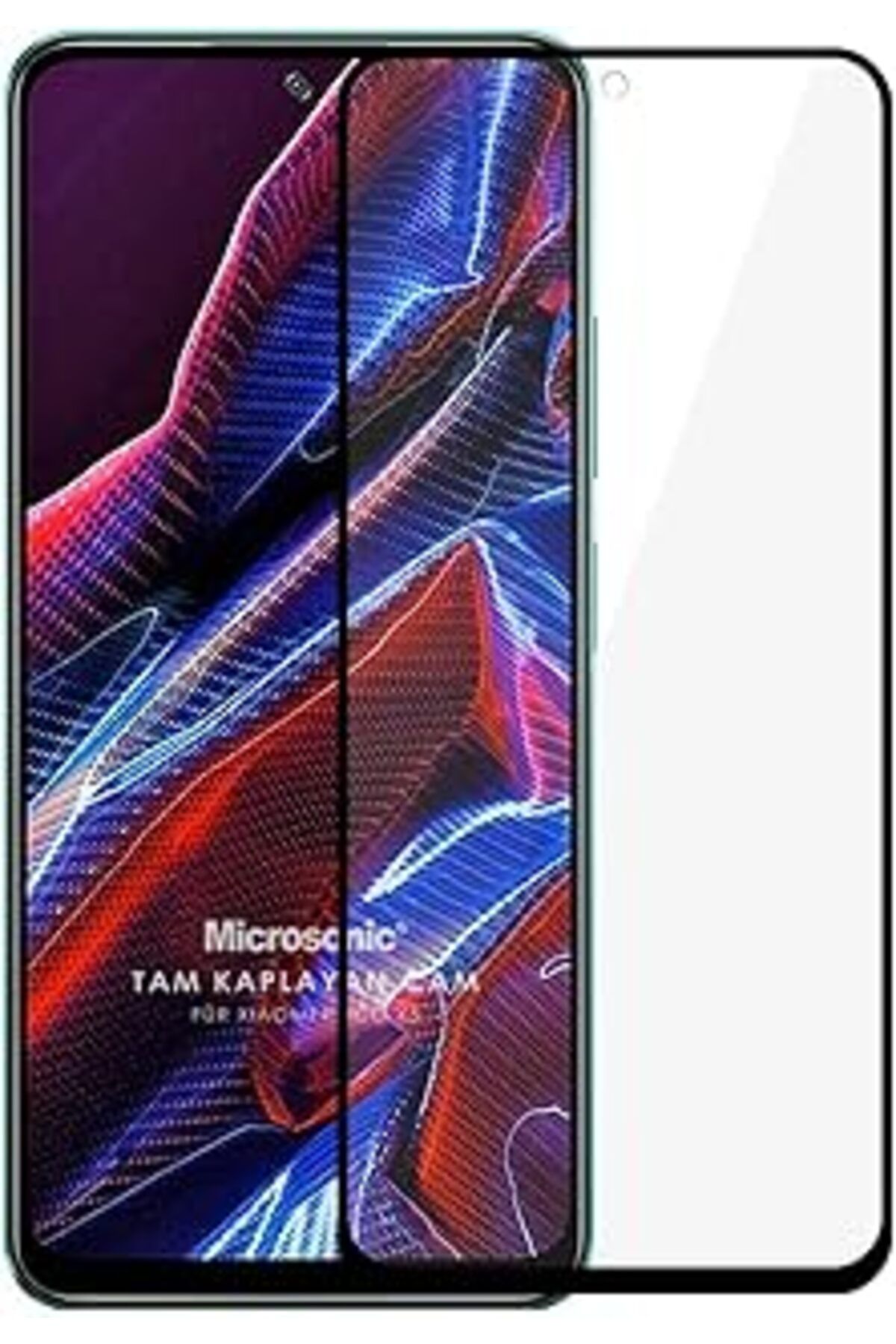 Pİ GLOBAL Microsonic Xiaomi Poco X5 5G Tam Kaplayan Temperli Cam Ekran Koruyucu Siyah