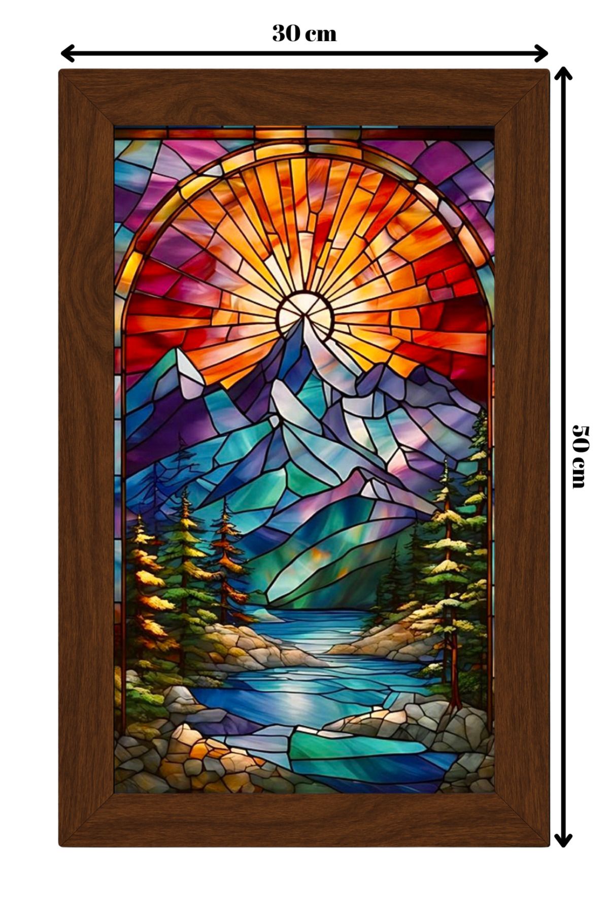 ColorCraft SERAMİK ÜZERİNE AHŞAP ÇERÇEVELİ 30x50cm TABLO NO:109