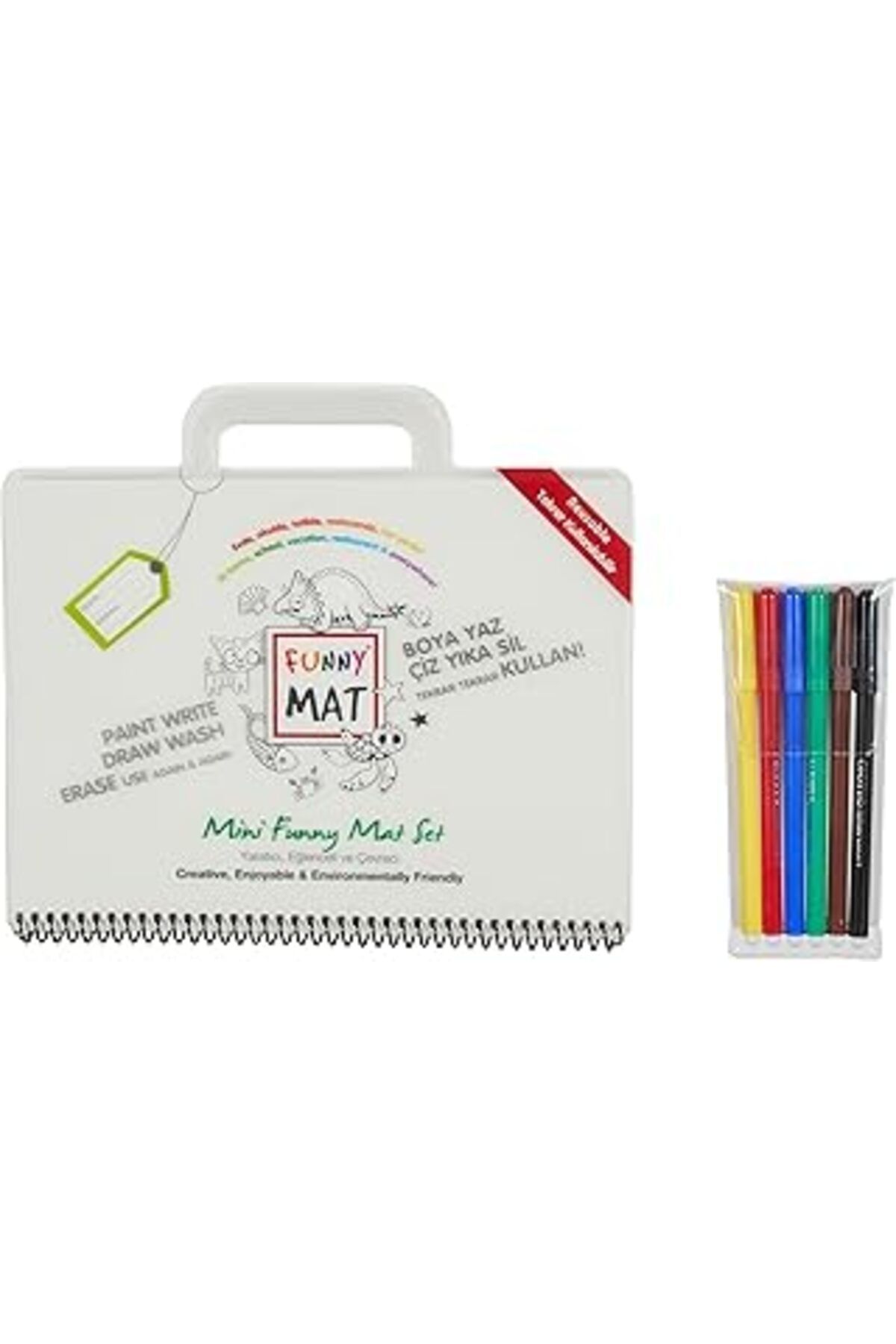 karadağsb Akademi Çocuk Funny Mat Mini Set Kalemli, 6'Lı