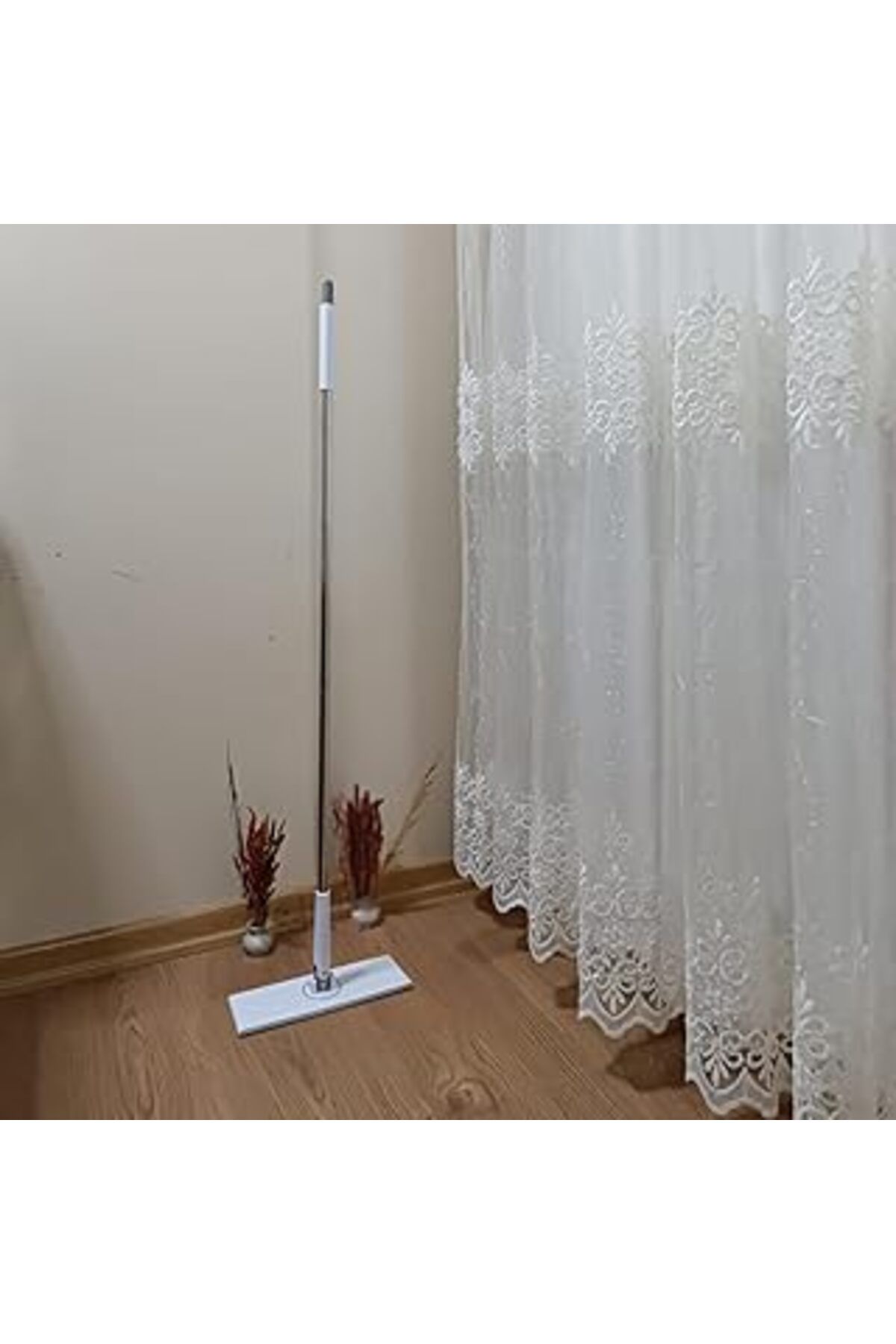 Mu Art Büyük Tembel Mop - 360° Dönebilen Tüm Bezleri Kendi Alabilen Otomatik Mop, Kullan At Bezler İçin