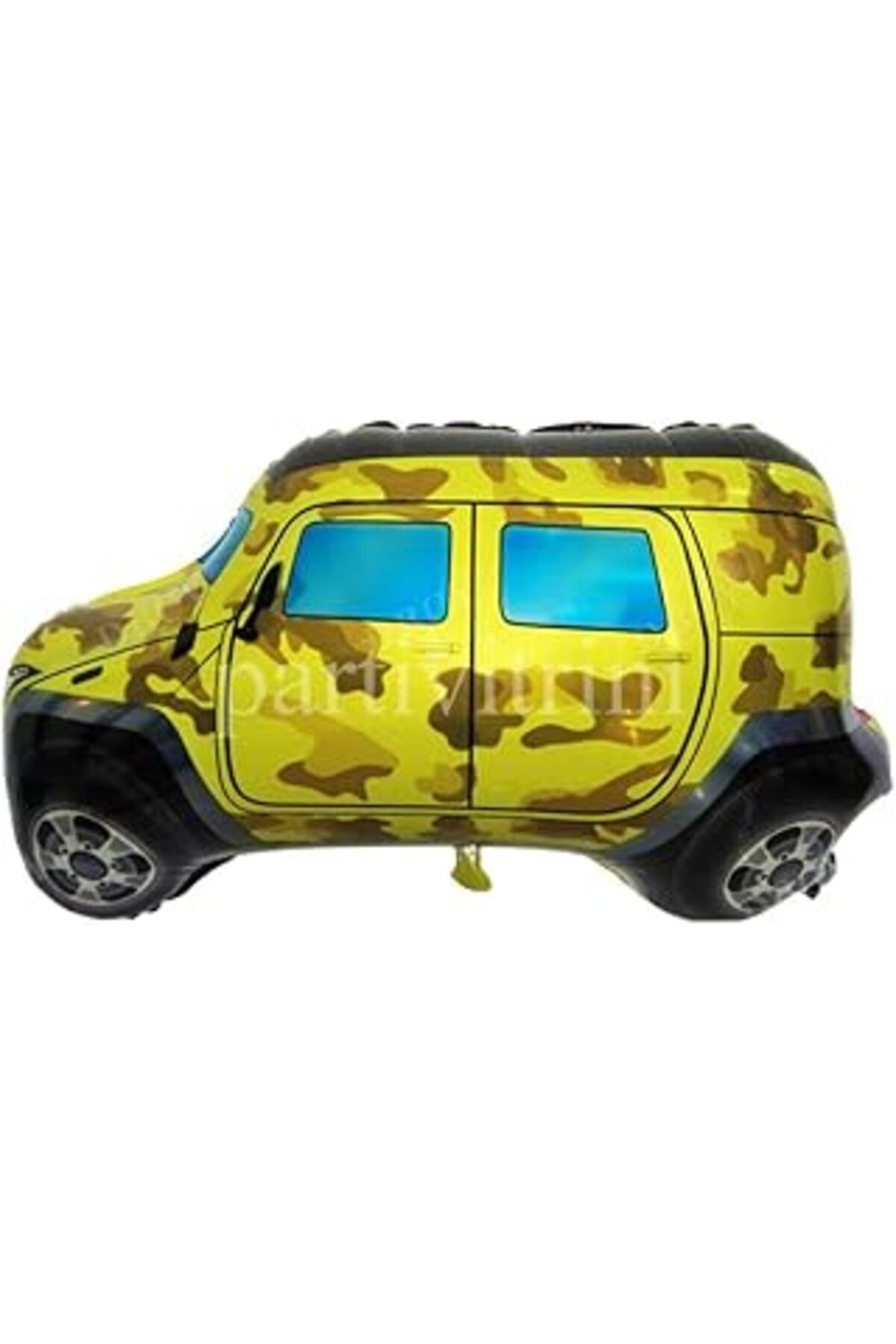 karadağsb Parti Vitrini Safari Jeep Sarı Araba Folyo Balon 50 Cm