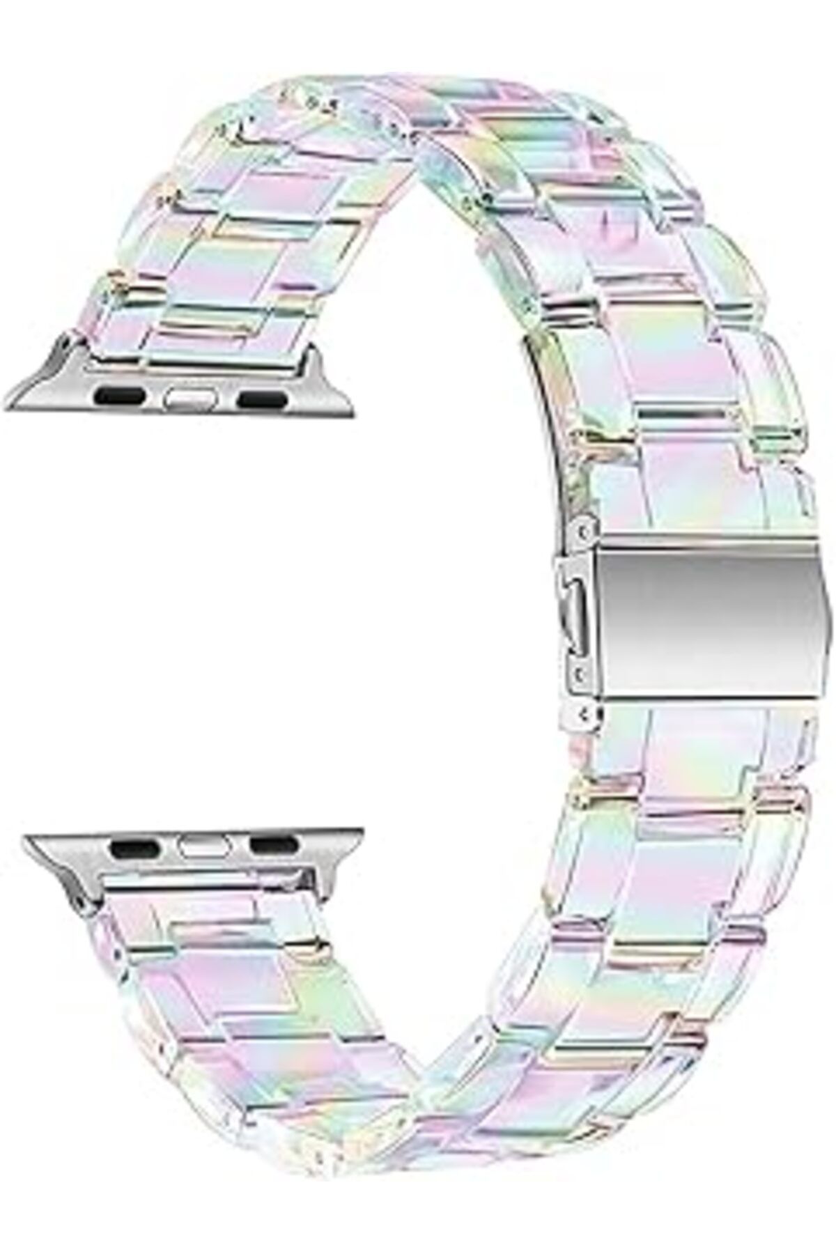 karadağsb Microsonic Apple Watch Series 9 45Mm Kordon Stainless Transparent Clear (Apple Watch Series 9 45Mm
