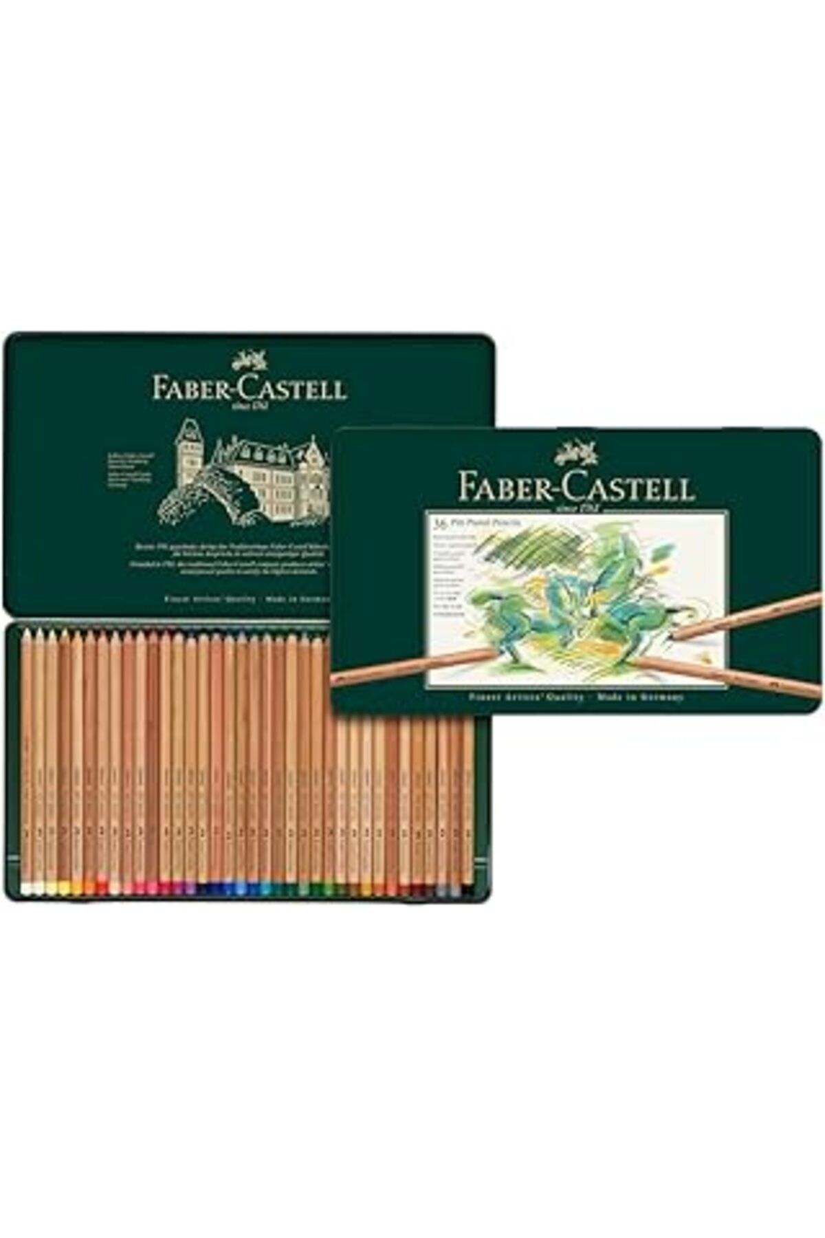 Pİ GLOBAL Faber-Castell Pitt Pastel Boya Kalemi, 36 Renk