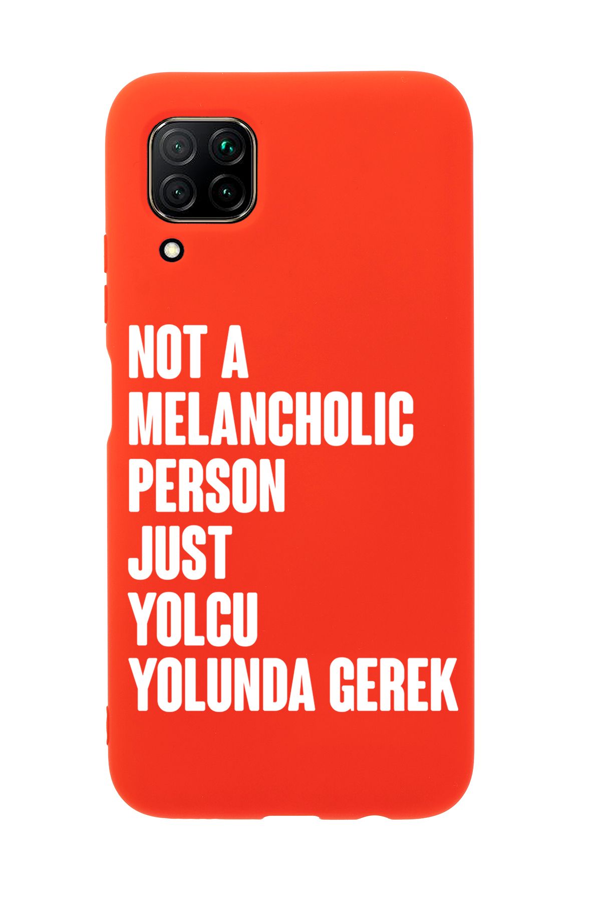 mooodcase Huawei P40 Lite Uyumlu Not Melancholic Person Just Yolcu Yolunda Desenli Telefon Kılıfı