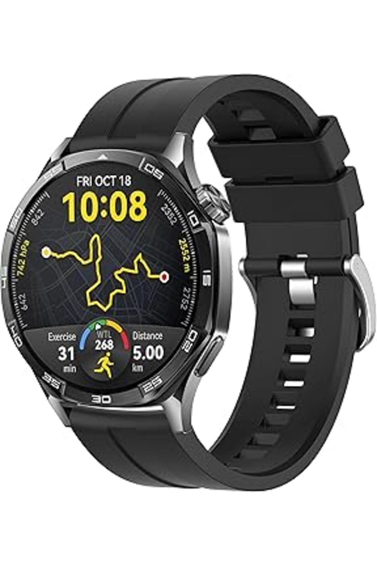 karadağsb Teknoft 22Mm Ile Uyumlu Saatler Için Yumuşak Şerit Model 46Mm Silikon Kordon Huawei Watch (Gt5 Pro/