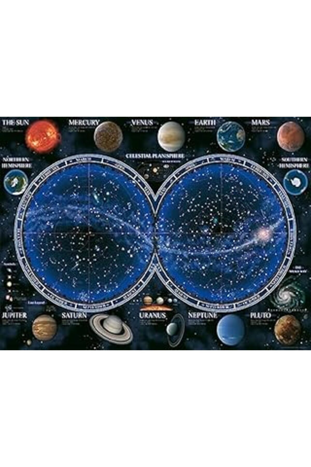 karadağsb Ravensburger 1500P Puzzle Gök Haritası, Yapboz