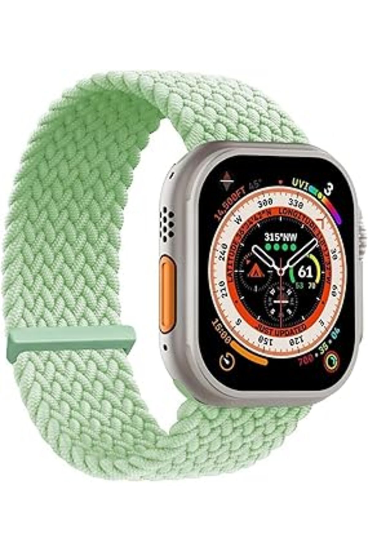 karadağsb Microsonic Apple Watch Series 9 41Mm Kordon, (Medium Size, 147Mm) Knitted Fabric Single Loop (Apple