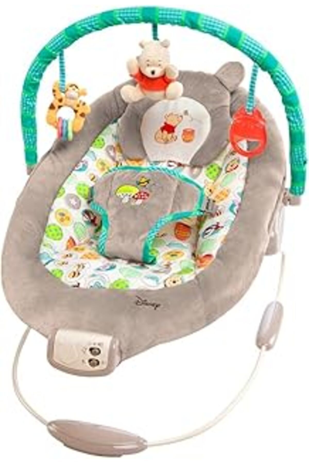 karadağsb Bright Starts Winnie The Pooh Dots & Hunny Pots Sallanan Bebek Titreşimli Bebek Koltuğu, Müzik Ve 3