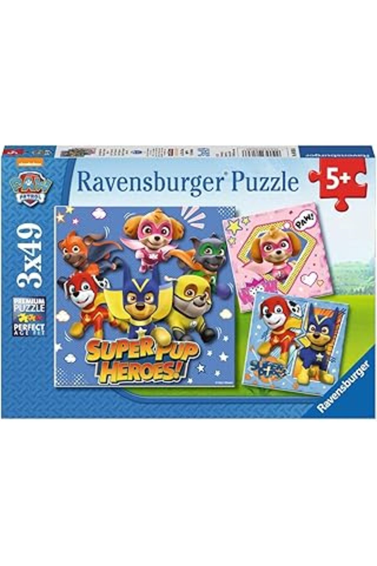 karadağsb Ravensburger 3X49P Puz Paw Patrol, Çok Renkli