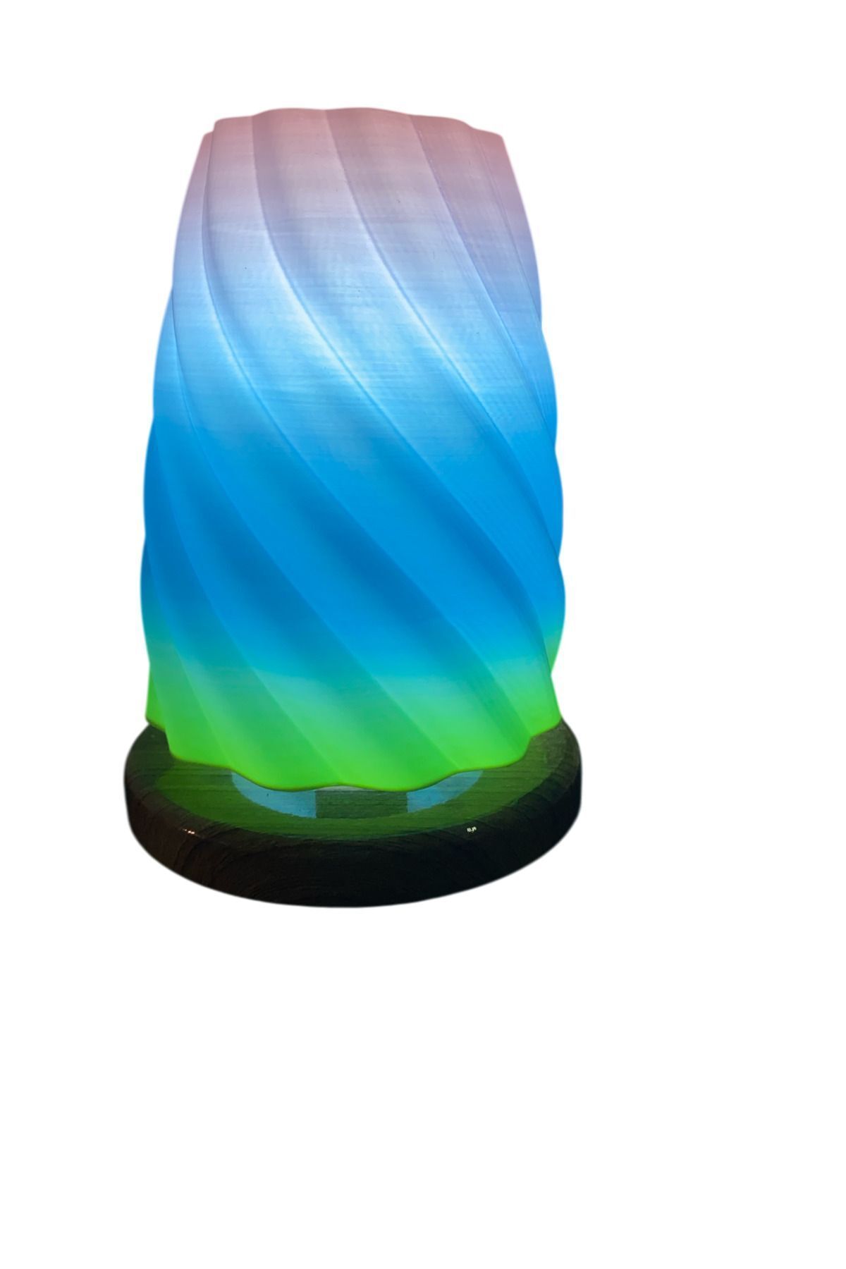 ndstudio 3d gökkuşağı rainbow masa lambası (abajur)