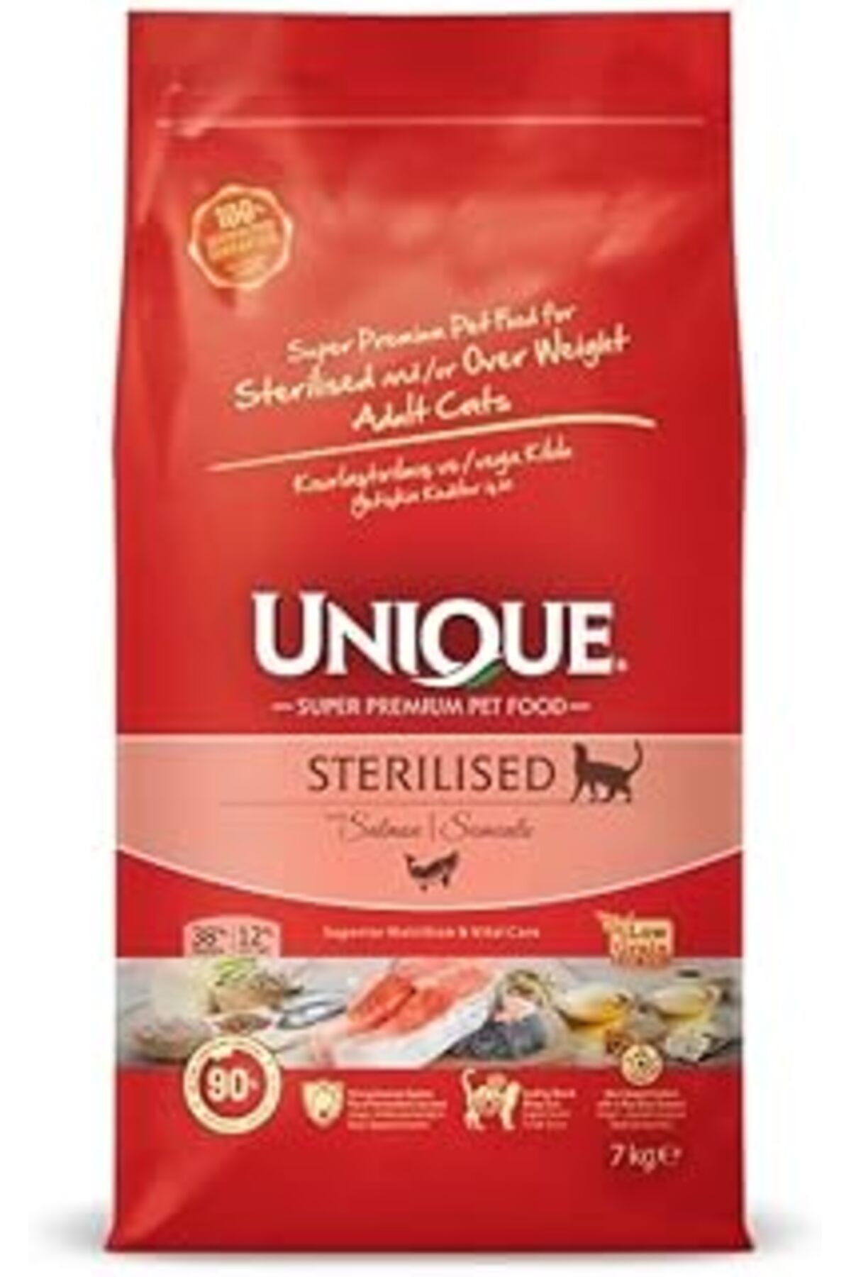 Pazarcan Unique Adult Cat Sterilised Salmon 7 Kg