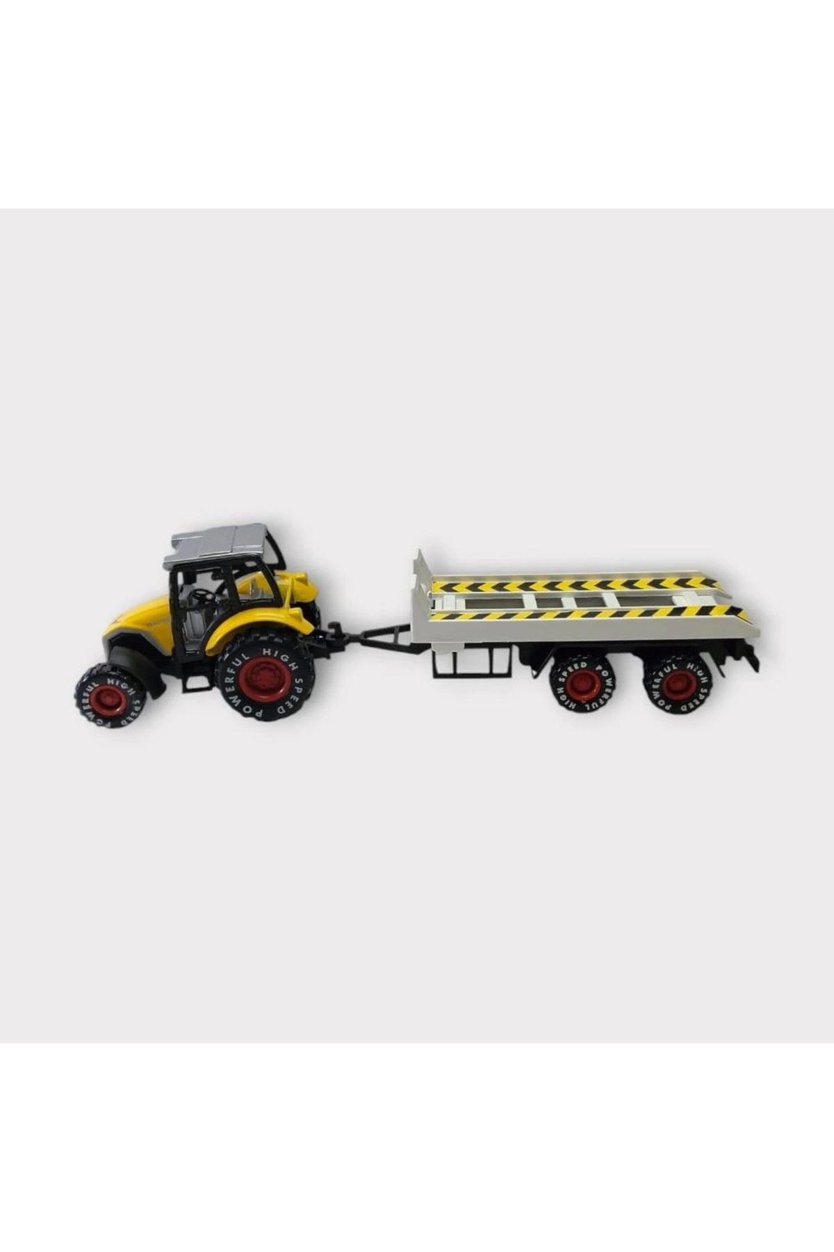 Tolzan Çek Bırak Römorklu Traktör 25Cm - Sarı Çekici