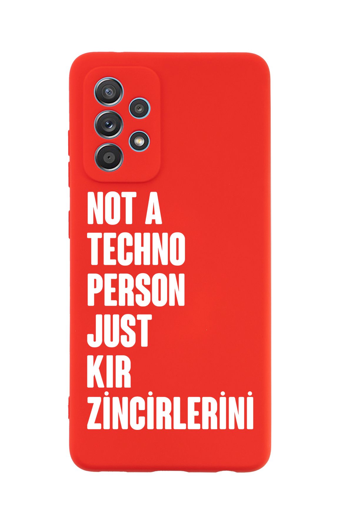mooodcase Samsung A23 Uyumlu Not Techno Person Just Kır Zincirlerini Desenli Telefon Kılıfı