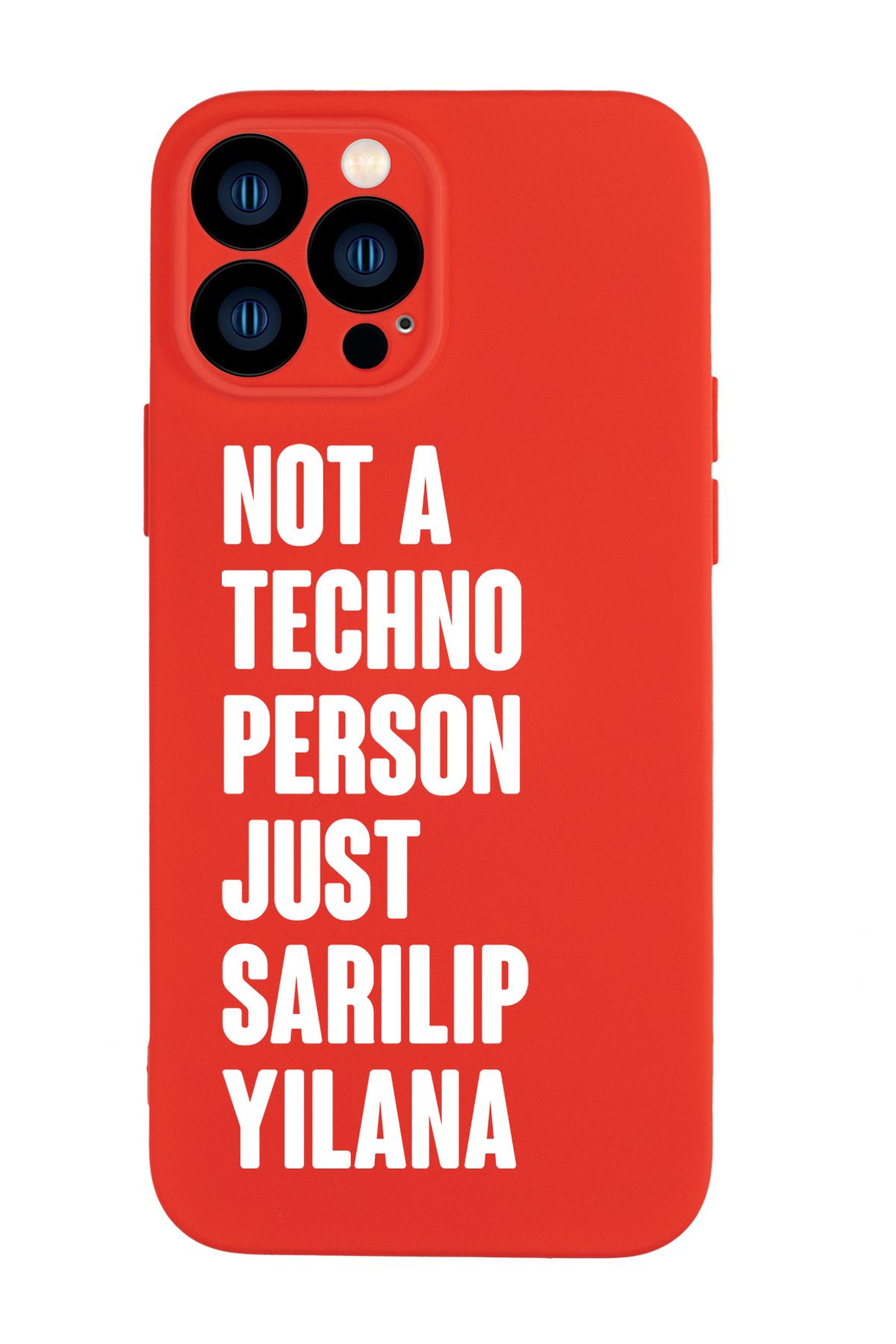 mooodcase iPhone 13 Pro Max Uyumlu Not Techno Person Just Sarılıp Yılana Desenli Telefon Kılıfı