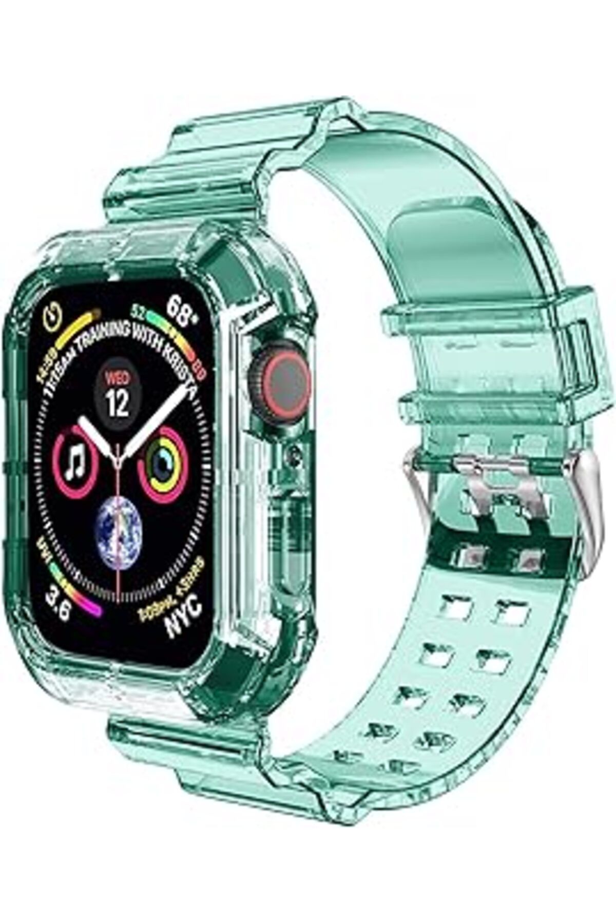 karadağsb Microsonic Apple Watch Se 40Mm Kordon Transparent Clear Band (Apple Watch Se 40Mm Ile Uyumlu Kordon