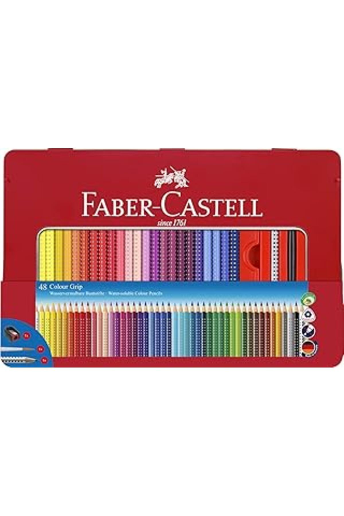 mivento Faber-Castell 112448 - Renkli Kalem Colour 48'Li Adet Metal Kutu