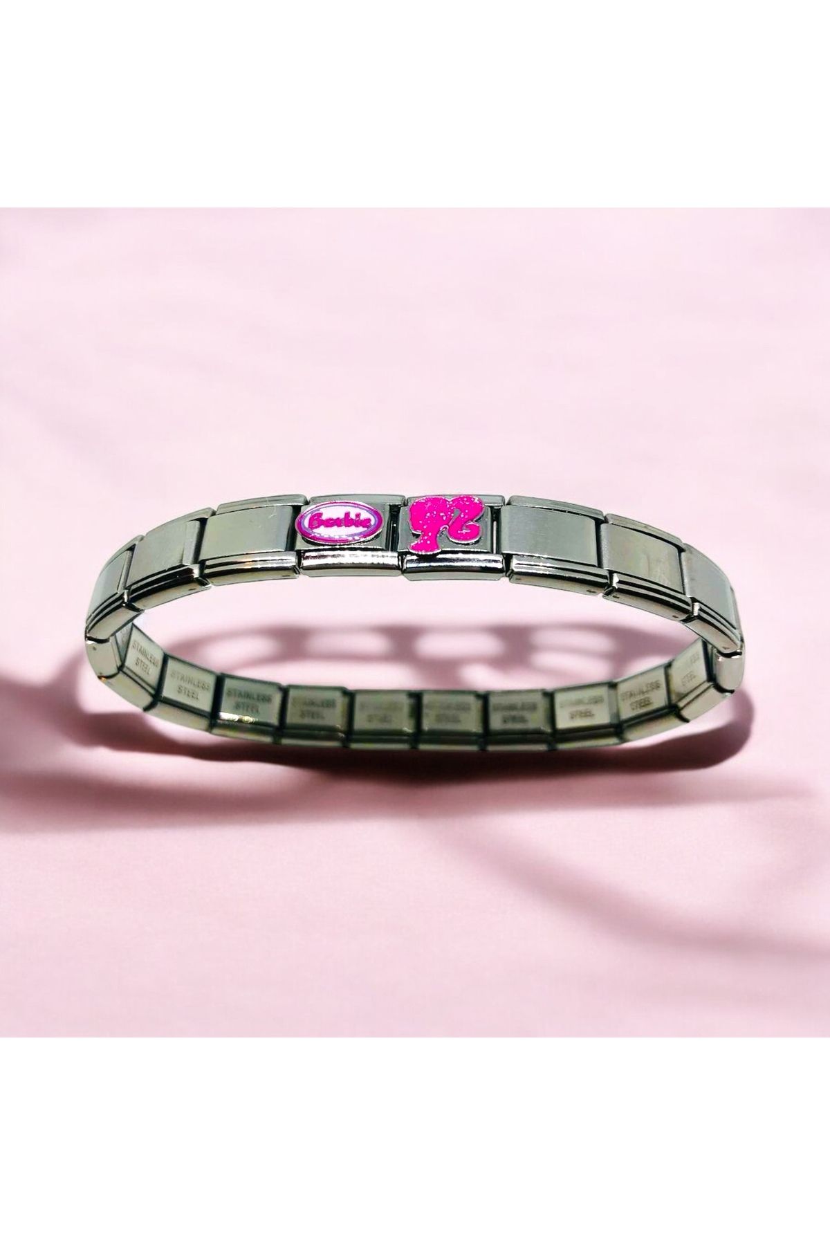 MeSin Store BARBİ CHARM 2Li CHARM ÇELİK İTALYAN BİLEKLİK