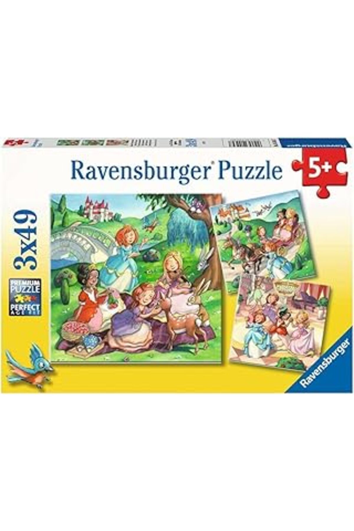 karadağsb Ravensburger 55647 3X49P Parçalı Puzzle Küçük Prensesler