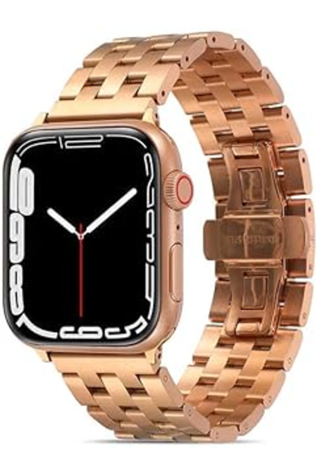 karadağsb Zore Apple İle Uyumlu Watch 38Mm/40Mm Krd-20 Metal Kordon Rose Gold