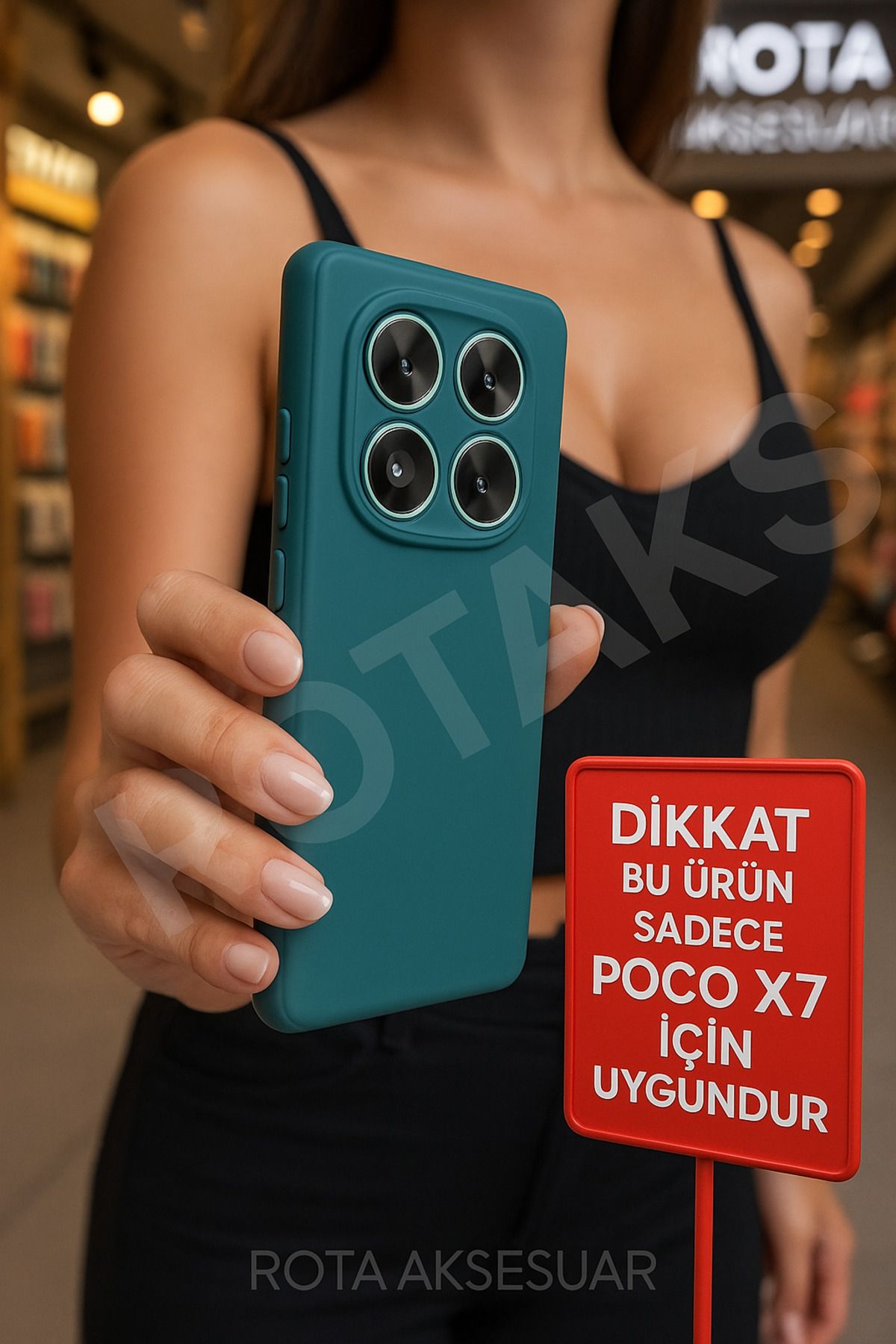 Rotaks Xiaomi POCO X7 Uyumlu Kadife İçli Mat Silikon Kılıf – İnce, Esnek, Darbe Korumalı, Leke Tutmaz
