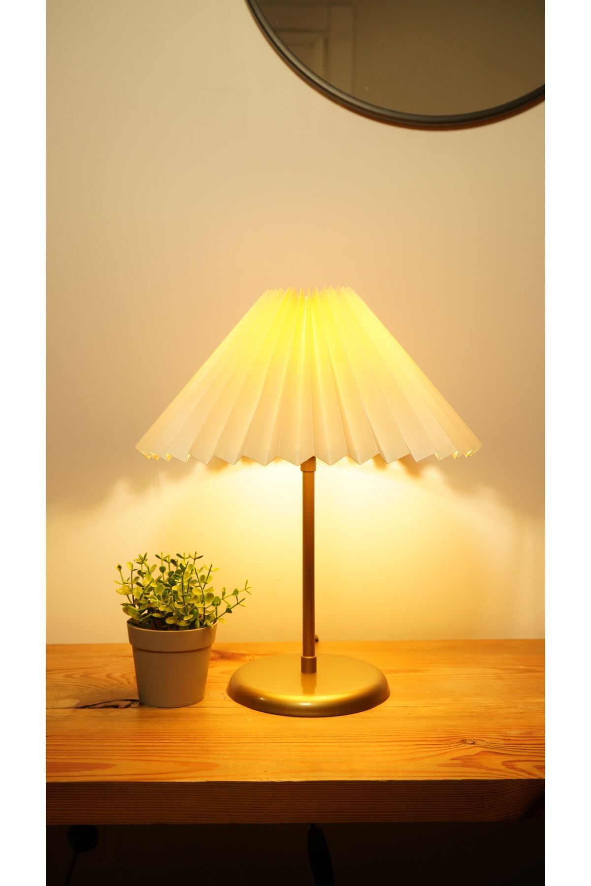 retro home design Eskitme Ayaklı Umbrella Model Masa Lambası Salon Yatak Odası Şık Abajur