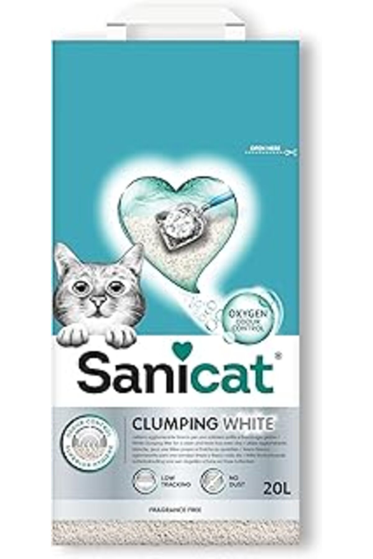 karadağsb Sanicat Clumping White Topaklanan Kedi Kumu (Kokusuz) 20L