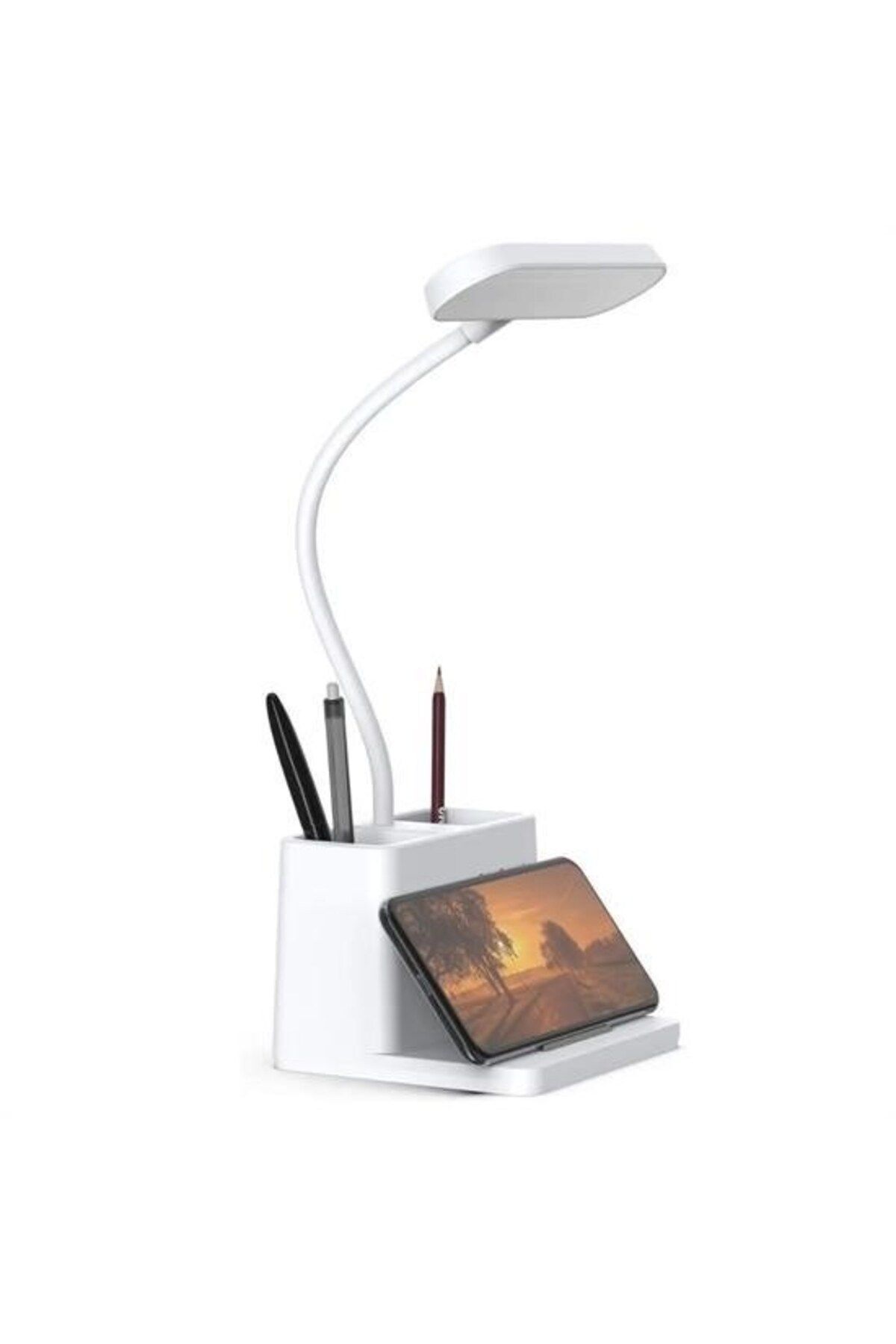 Home BUFFER® Kalemlikli USBli Dokunmatik 3 Kademeli 360 Derece Özel Göz Korumalı led Lityum Masa Lambası