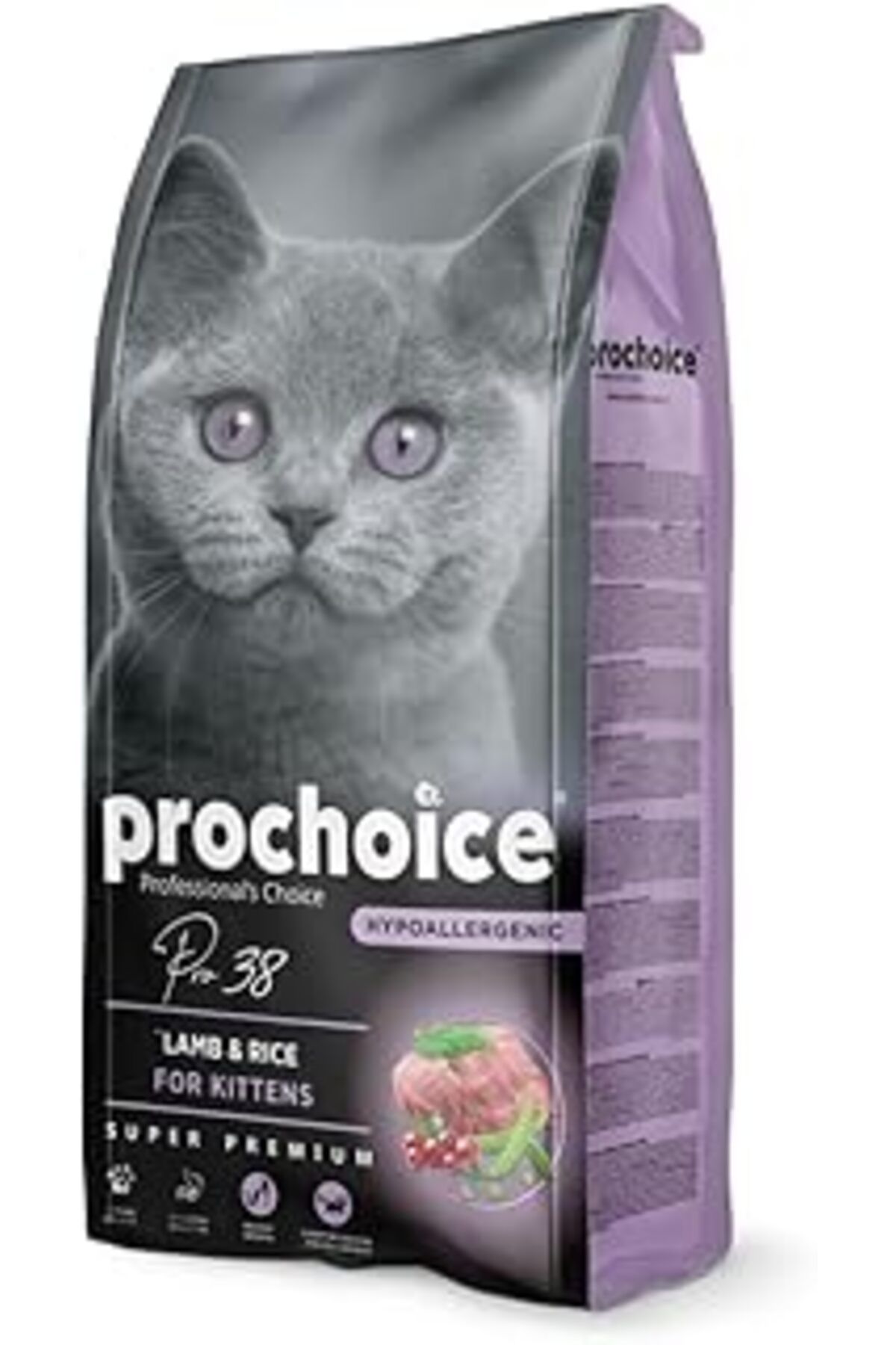 karadağsb Prochoice Pro 38, Yavru Kediler İçin, Hipoalerjenik, Kuzu Etli Ve Pirinçli Kuru Mama, 15 Kg