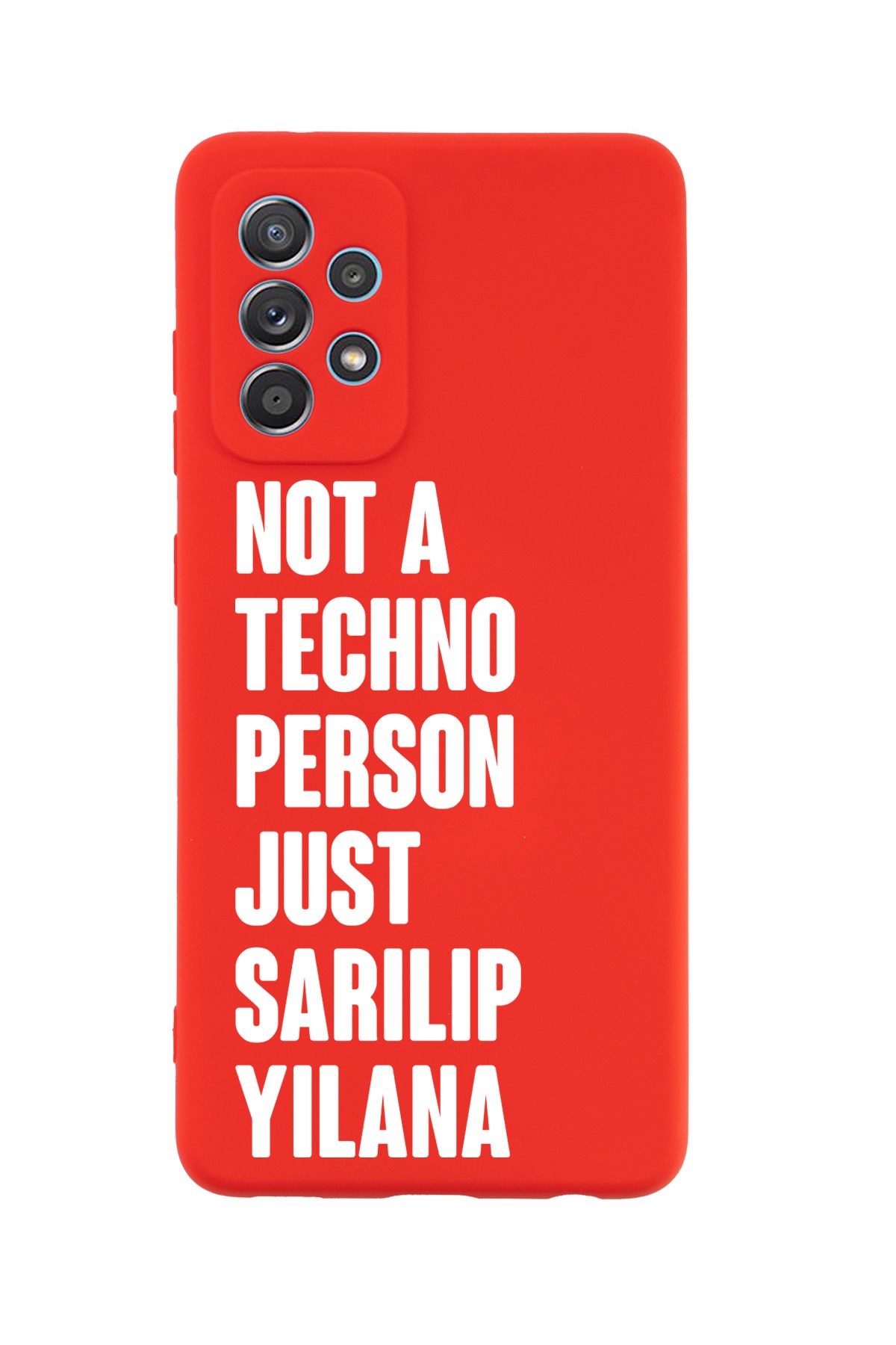 mooodcase Samsung A23 Uyumlu Not Techno Person Just Sarılıp Yılana Desenli Telefon Kılıfı
