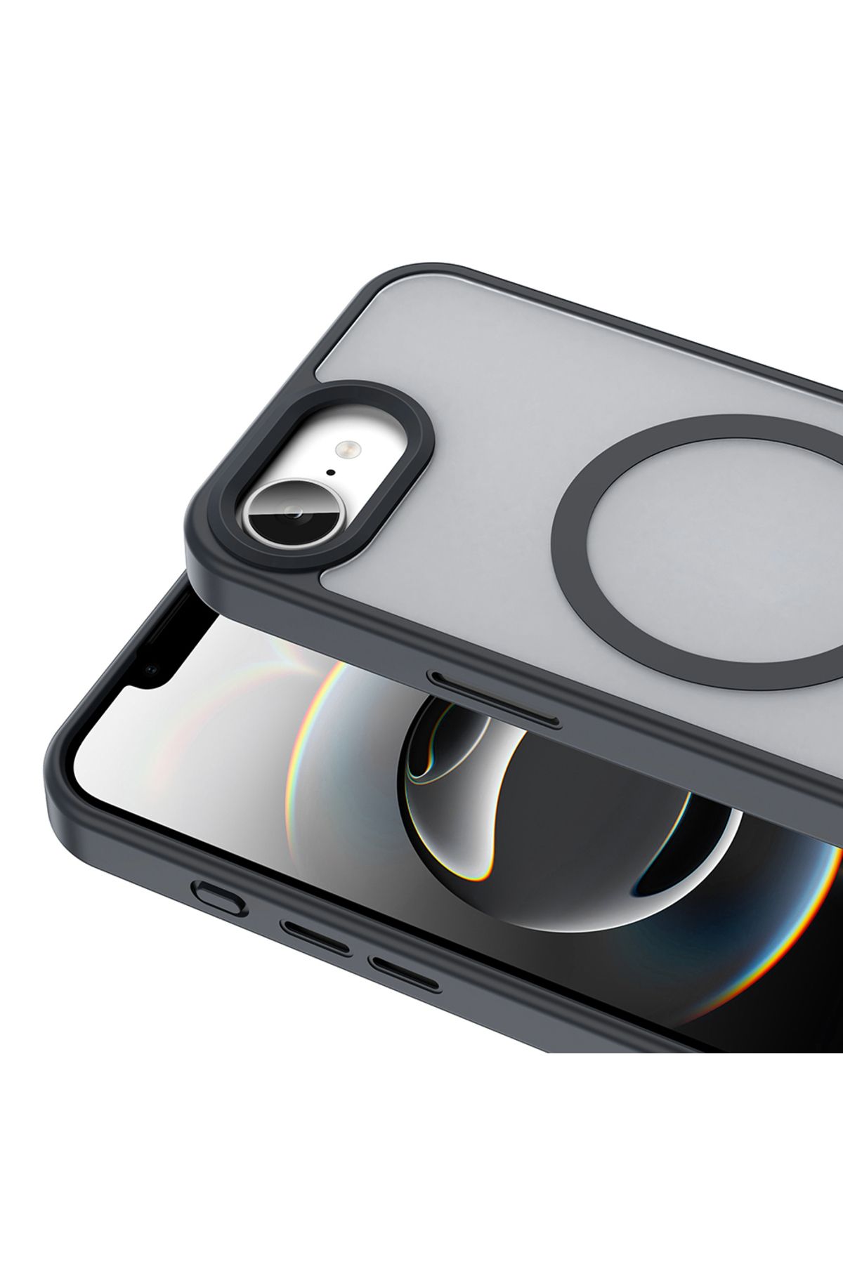 ndstudio Apple iPhone 16E Kılıf M-safe Şarj Özellikli Mat Arka Yüzey Zore Sio Kapak