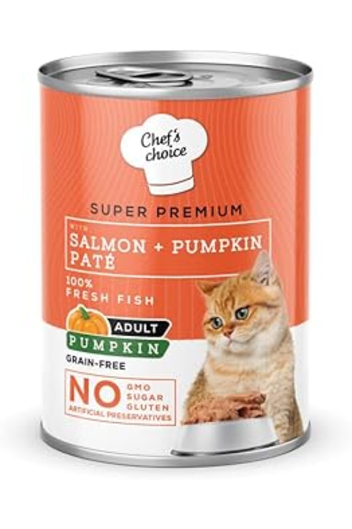 karadağsb Chef'S Choice Somonlu Ve Balkabağı Ezmeli Yetişkin Kedi Yaş Maması, 400 G X 12 Adet