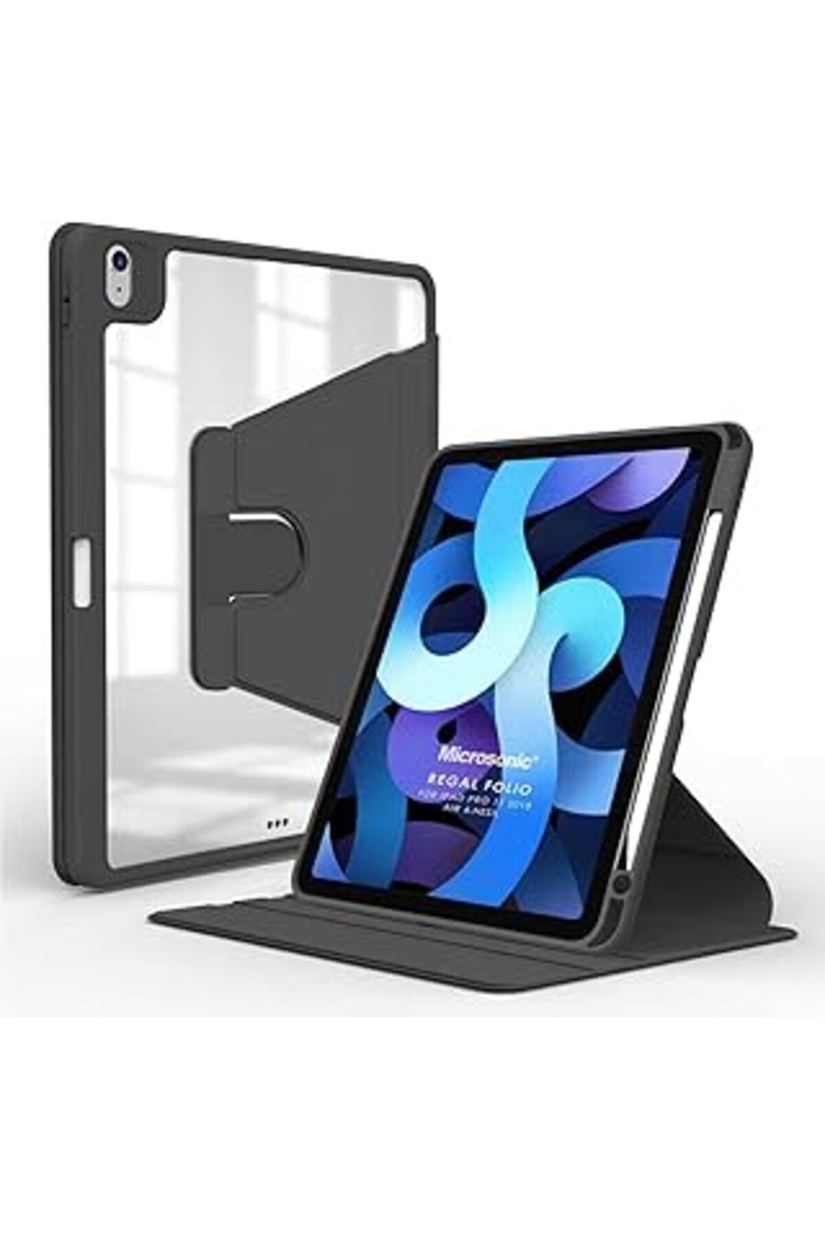 karadağsb Microsonic Apple Ipad 10.Nesil 10.9`` Için Kılıf (A2696-A2757-A2777) Regal Folio Siyah [Ipad 10.Nes