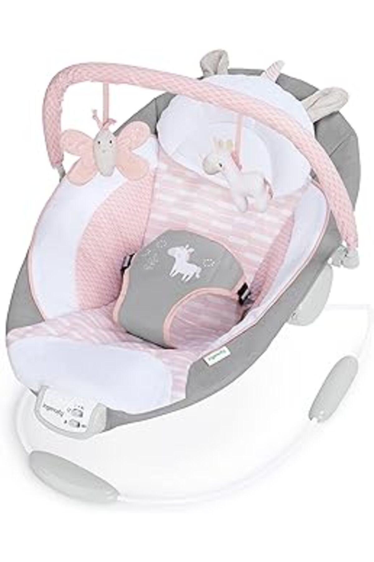 Pİ GLOBAL Ingenuity Rahatlatıcıana Kucağı, Sesler Ve Titreşimler, 0-6 Ay, 9 Kg'ya Kadar - Flora The Unicorn (