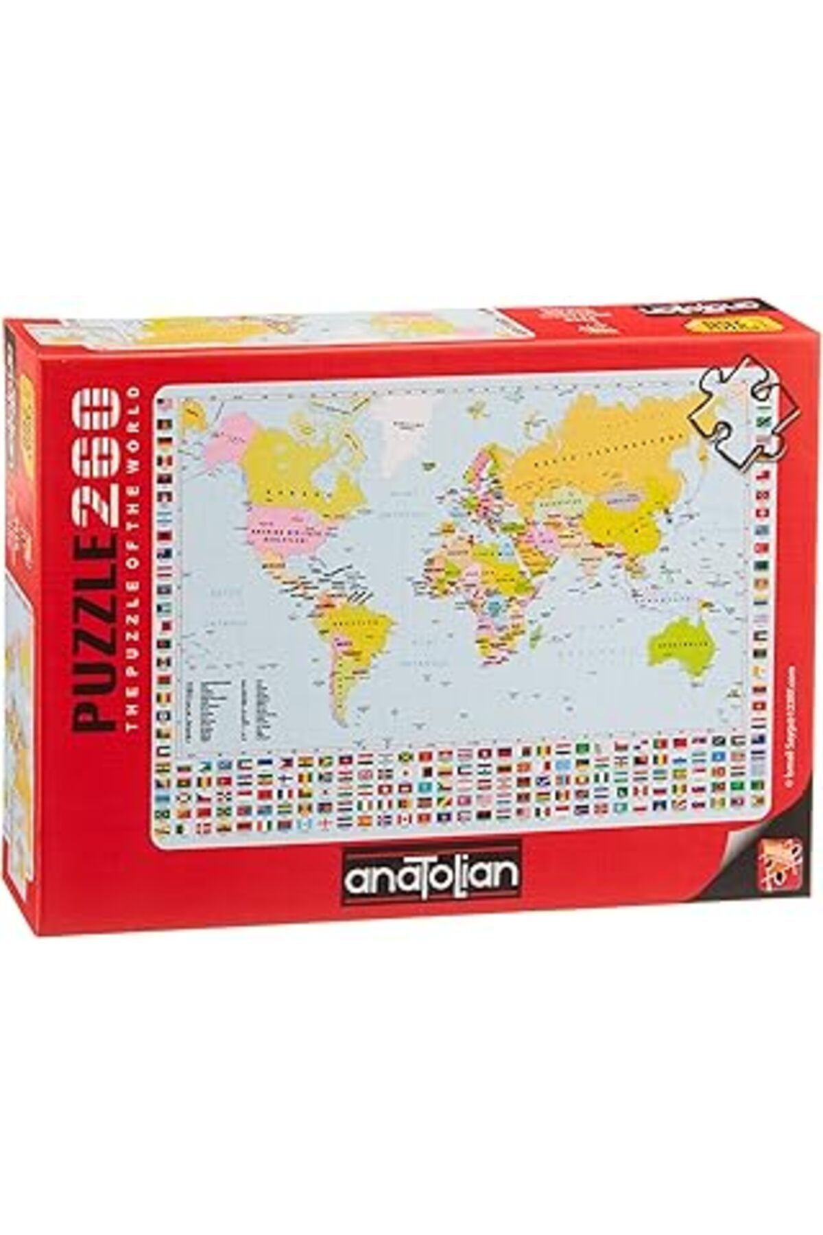 Pazarcan Anatolian Puzzle - Dünya Haritası / 260 Parça, #3319